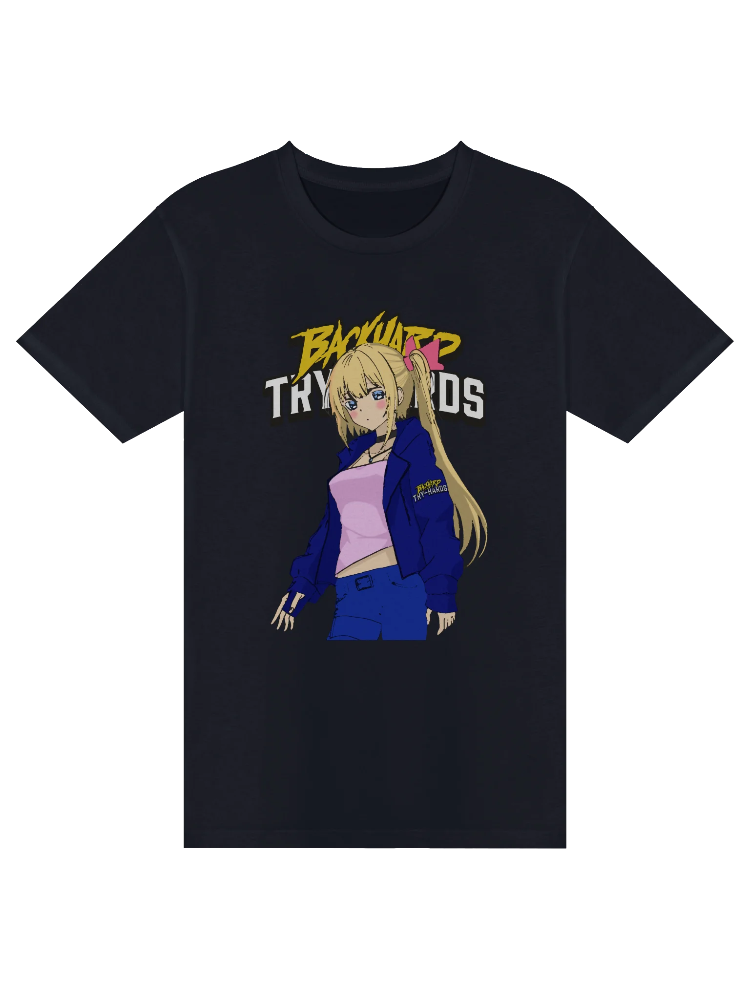 BACKYARD TRY-HARDS Anime Character Premium Unisex T-Shirt product image (1)