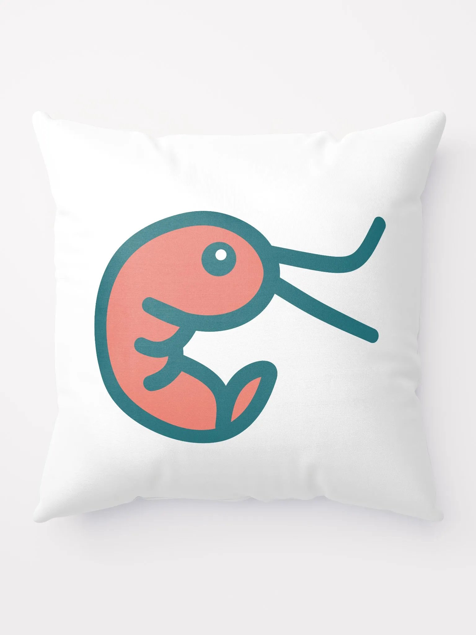 Shrimp on a throw pillow product image (3)