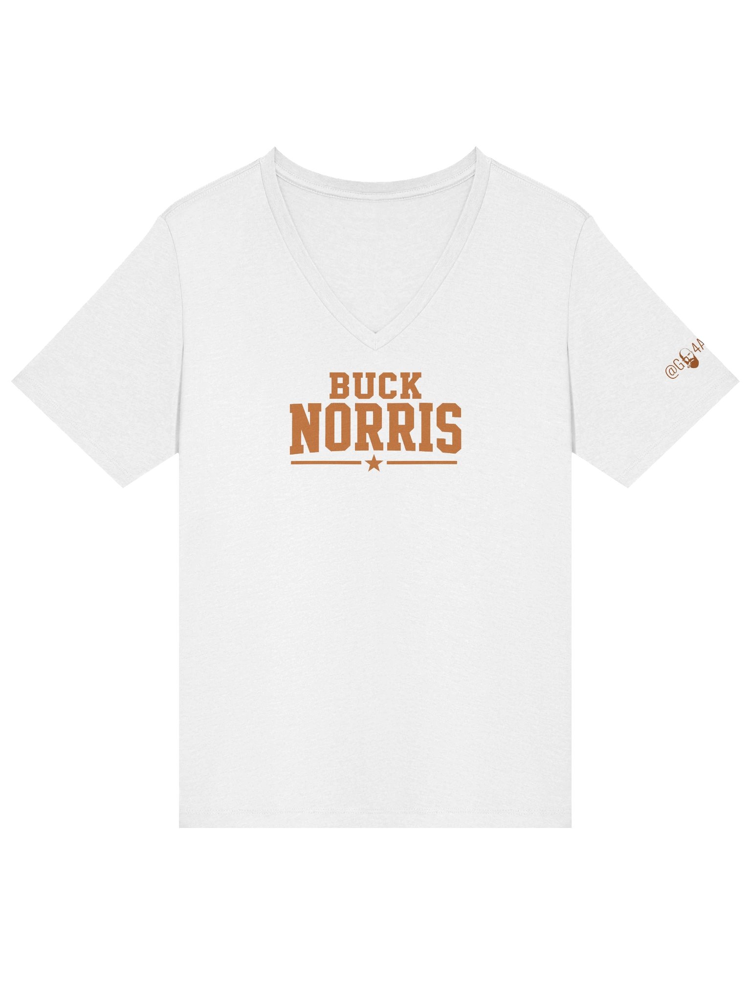 BUCK NORRIS CLASSIC LOGO 2 WOMEN'S V-NECK product image (3)