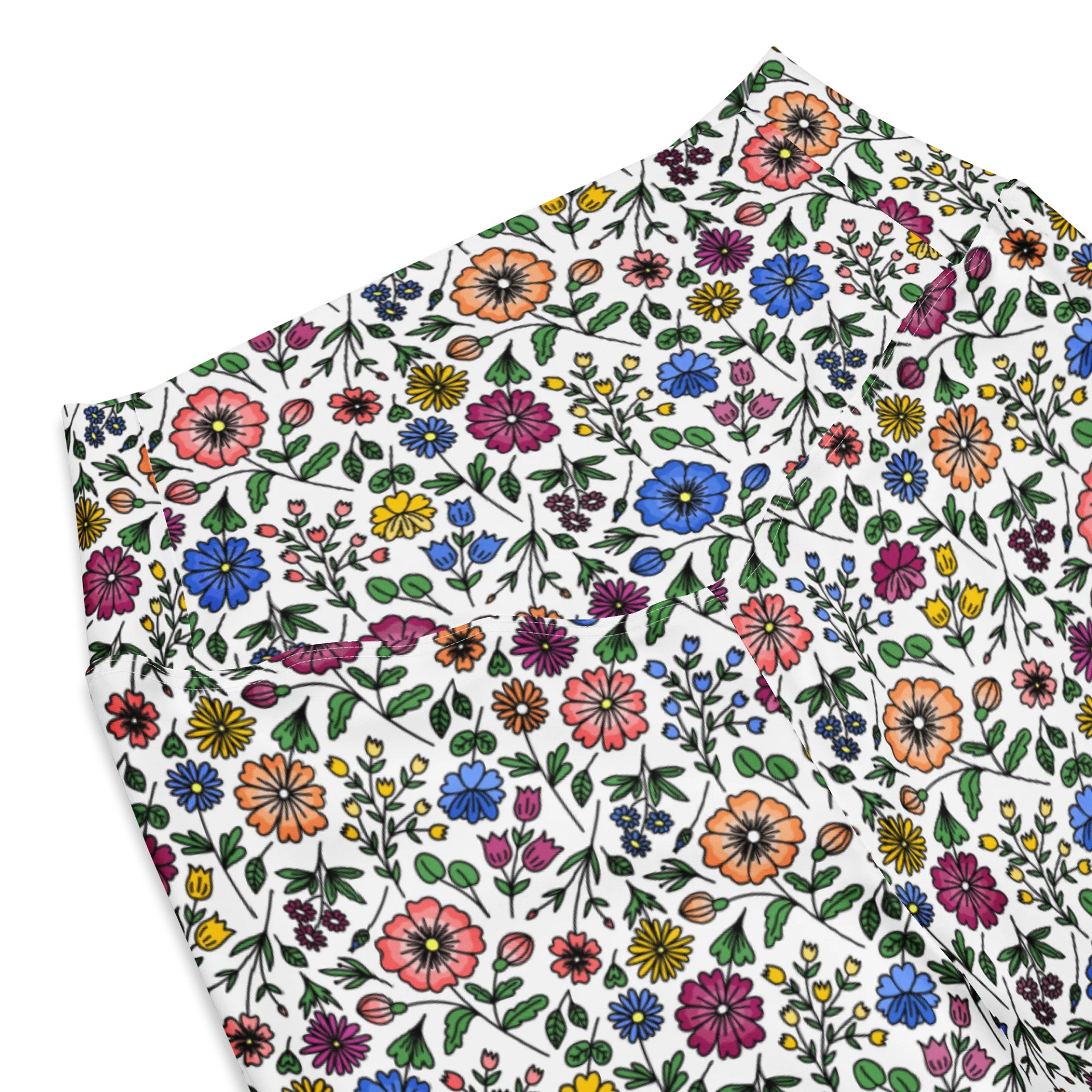All-Over Print Flare Leggings with Pocket – High-Waisted, Stylish & Comfortable product image (10)