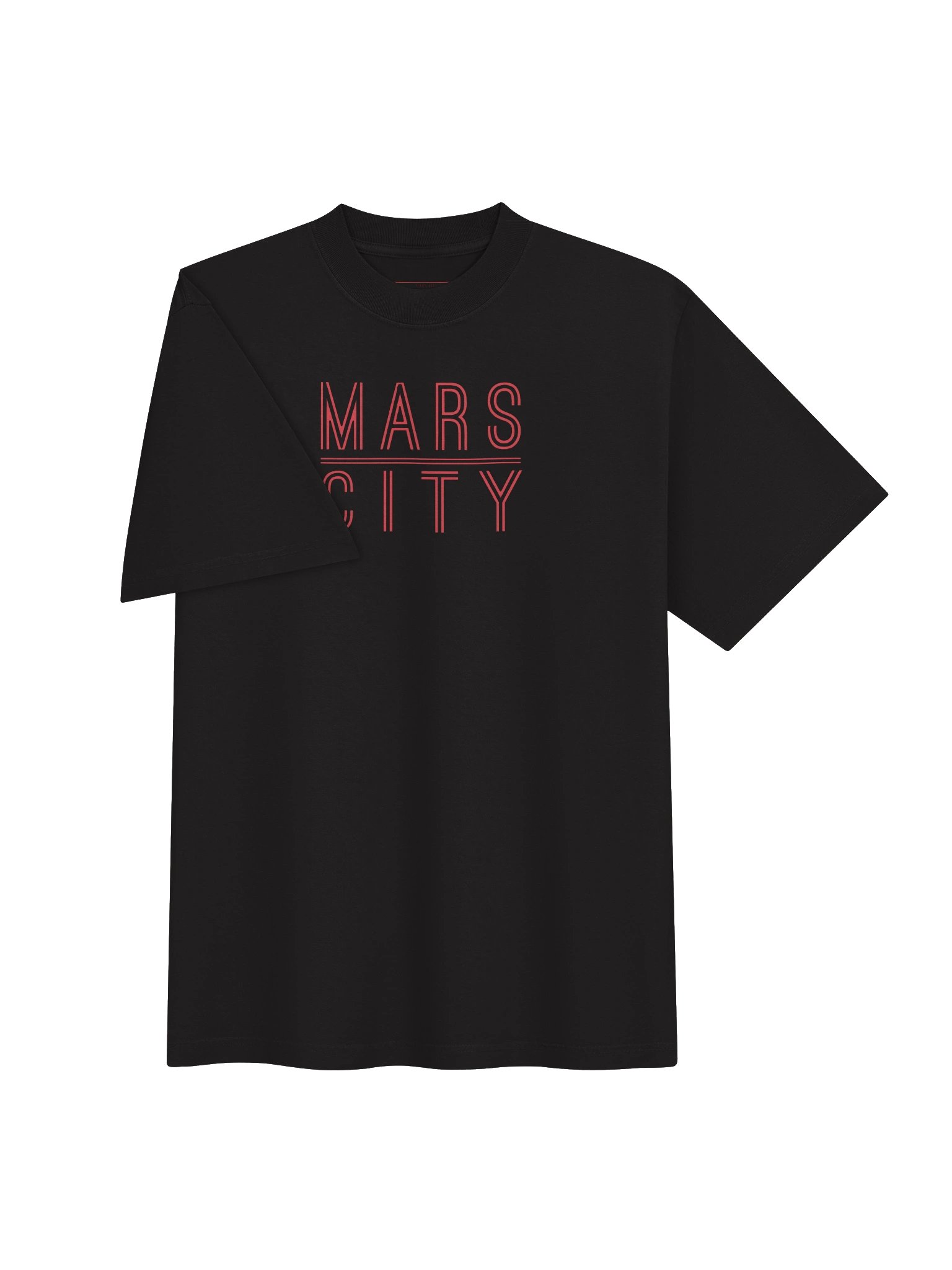 MARS CITY Red Outline Letters Box Tee product image (5)