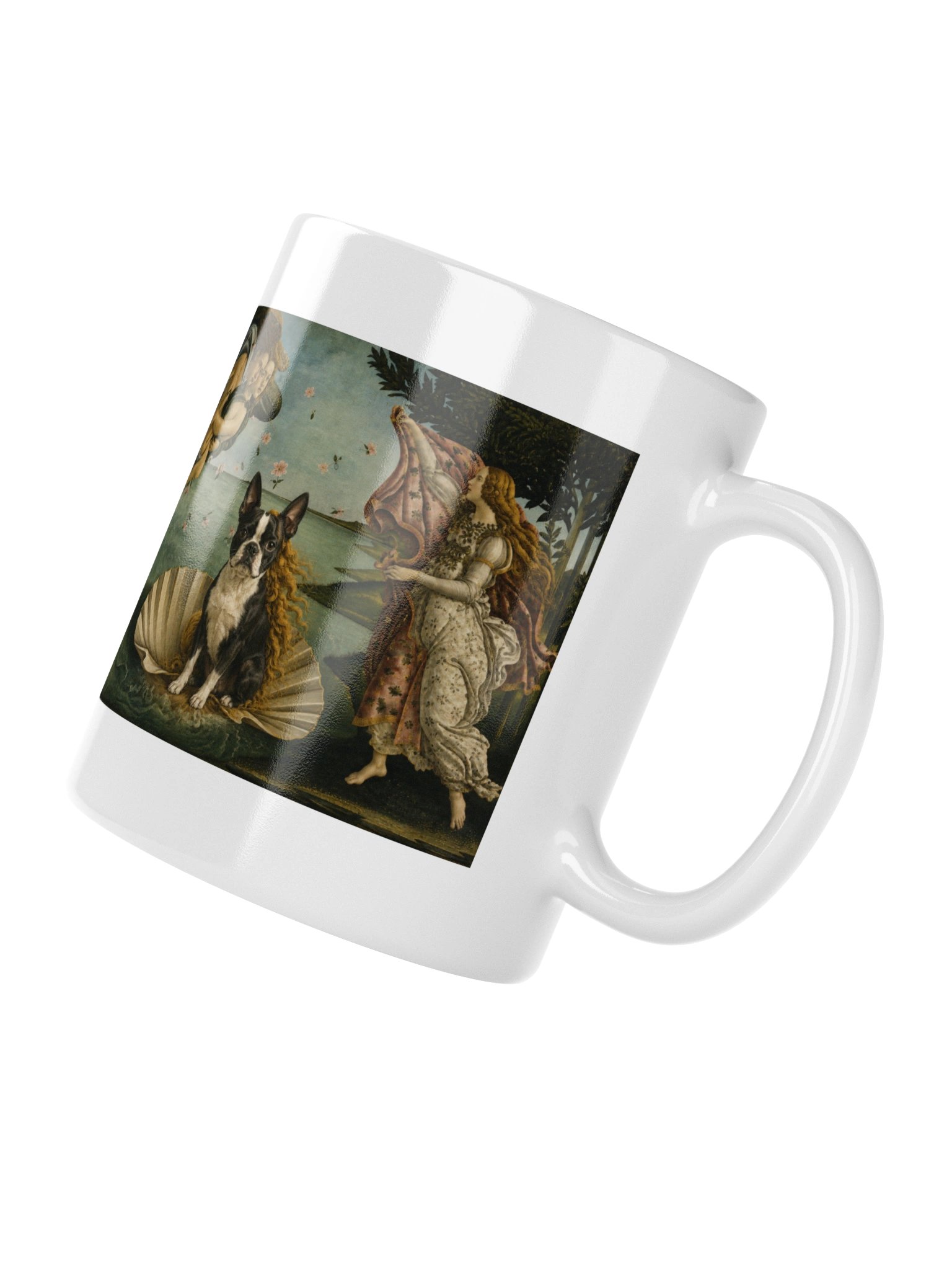 Boston Terrier The Birth of Venus Mug product image (4)