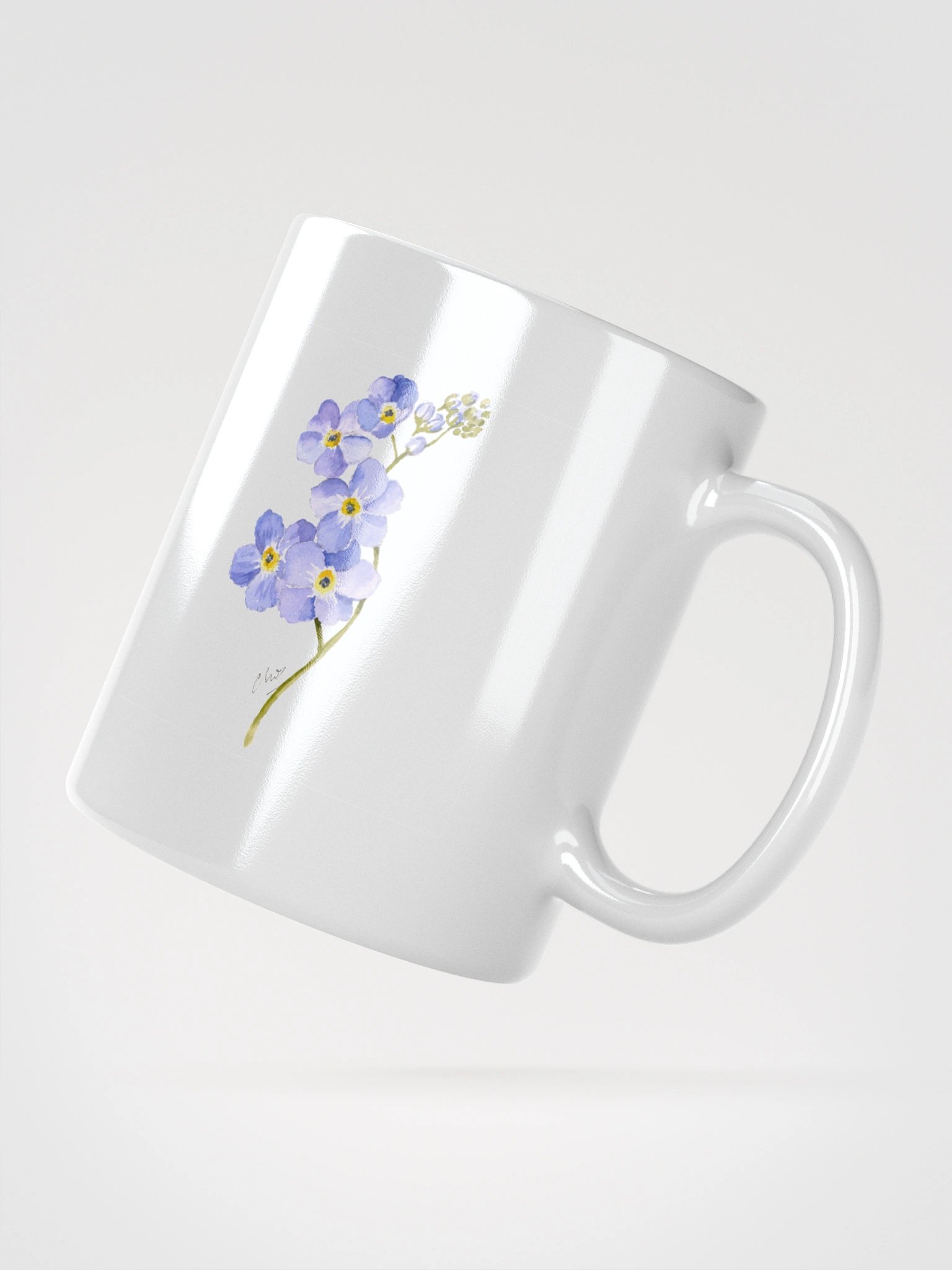 Delicate Violet Watercolor Mug product image (3)