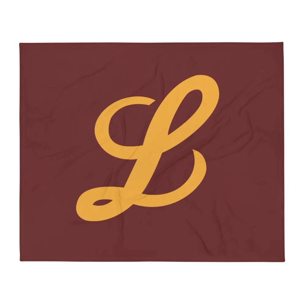 Cursive "L" Throw Blanket product image (1)
