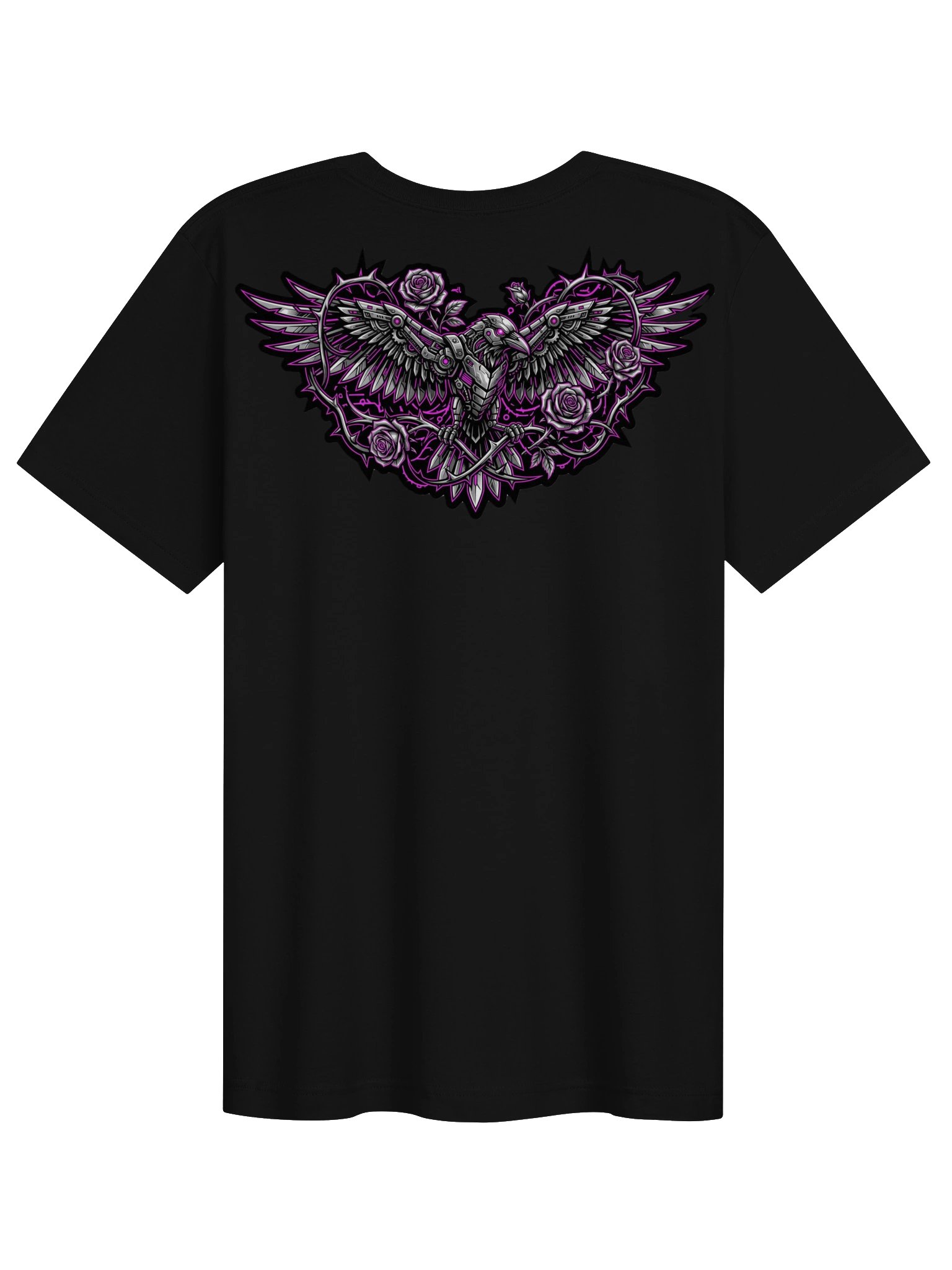 Neon Raven Roses Graphic Tee product image (2)
