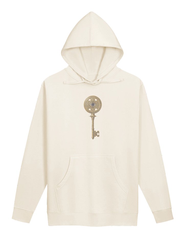 The Gatekeeper’s Key – Bone Archive Edition (Front & Back Print) | Unisex Midweight Hoodie product image (1)