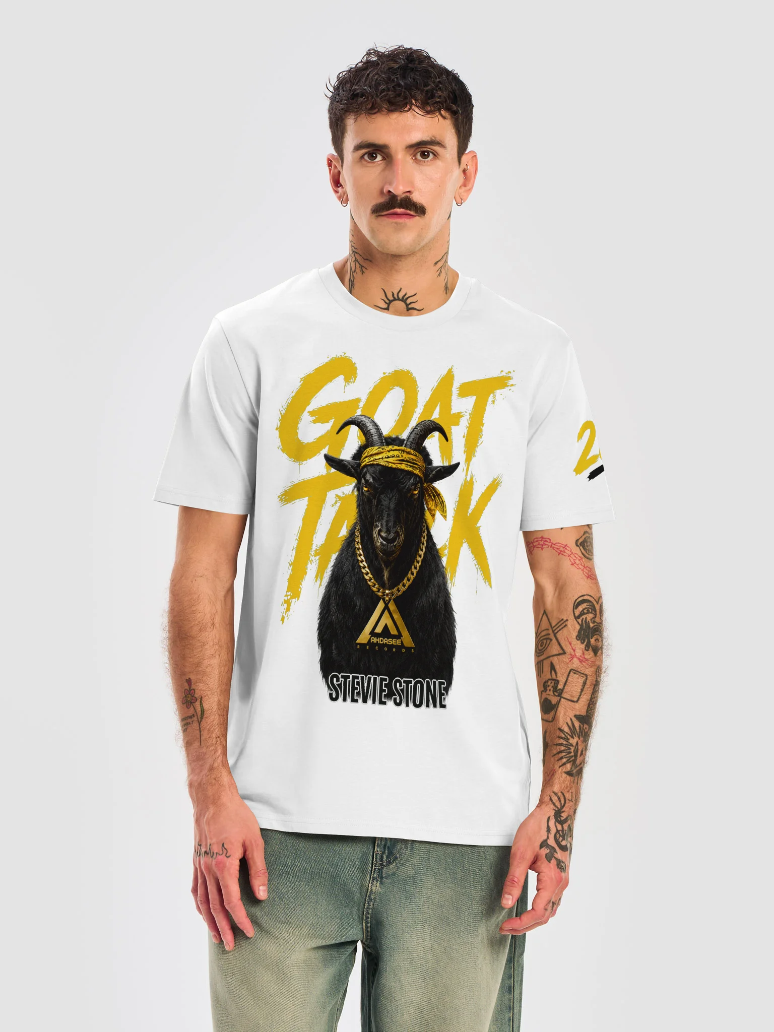 Stevie Stone GOAT TALK - Legacy in Motion White tee product image (5)