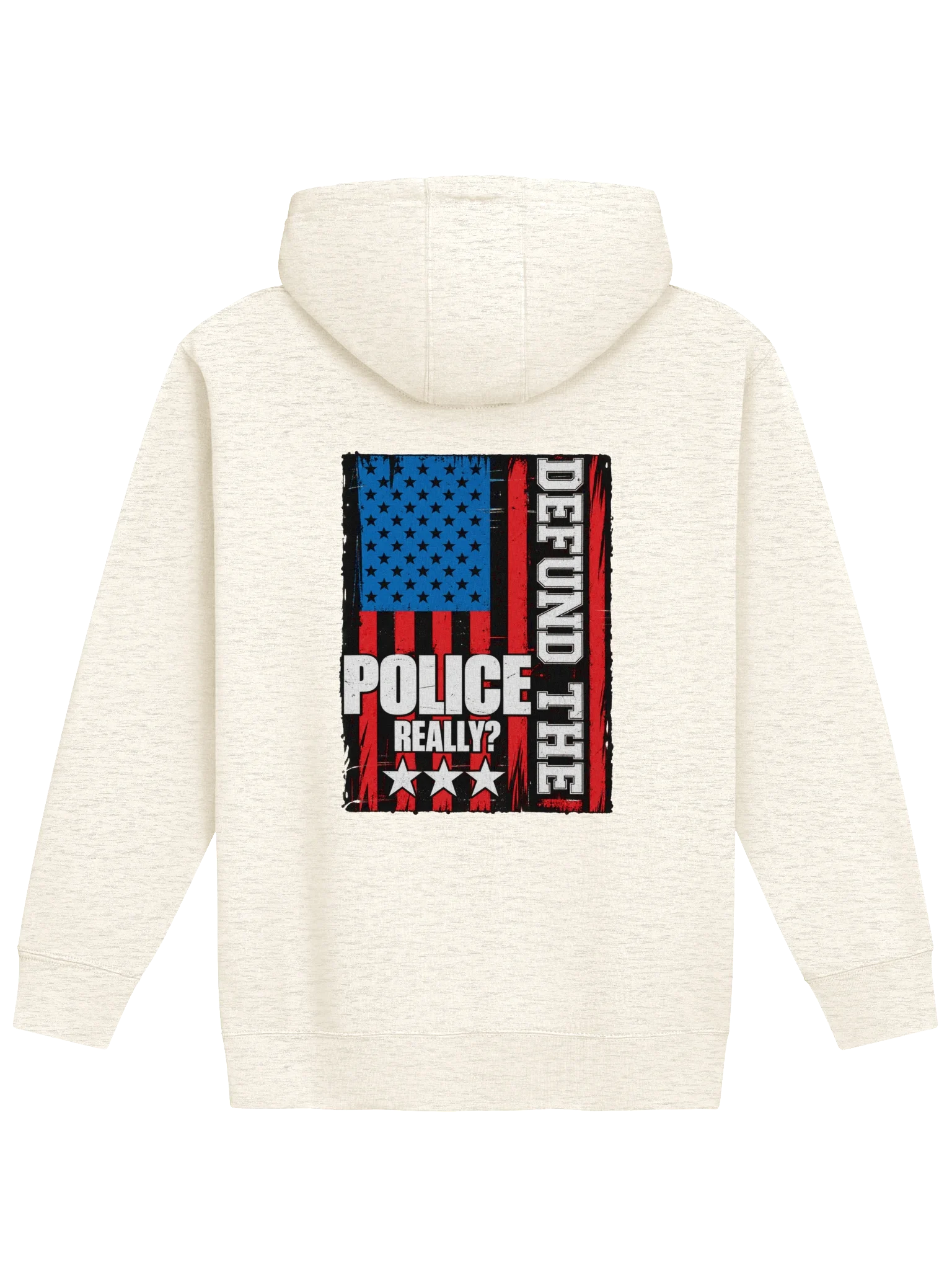 Defund The Police with police flag - Unisex Heavy Blend™ Hooded Sweatshirt