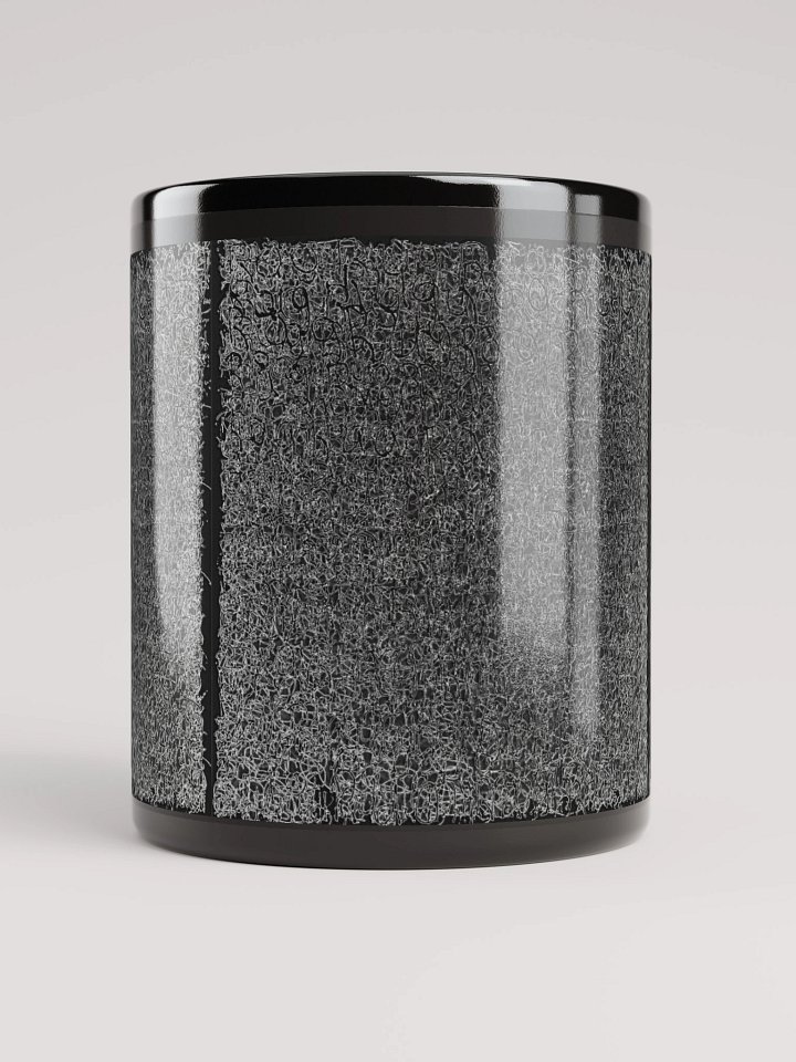 Rug Rag Reversed black glossy mug product image (2)