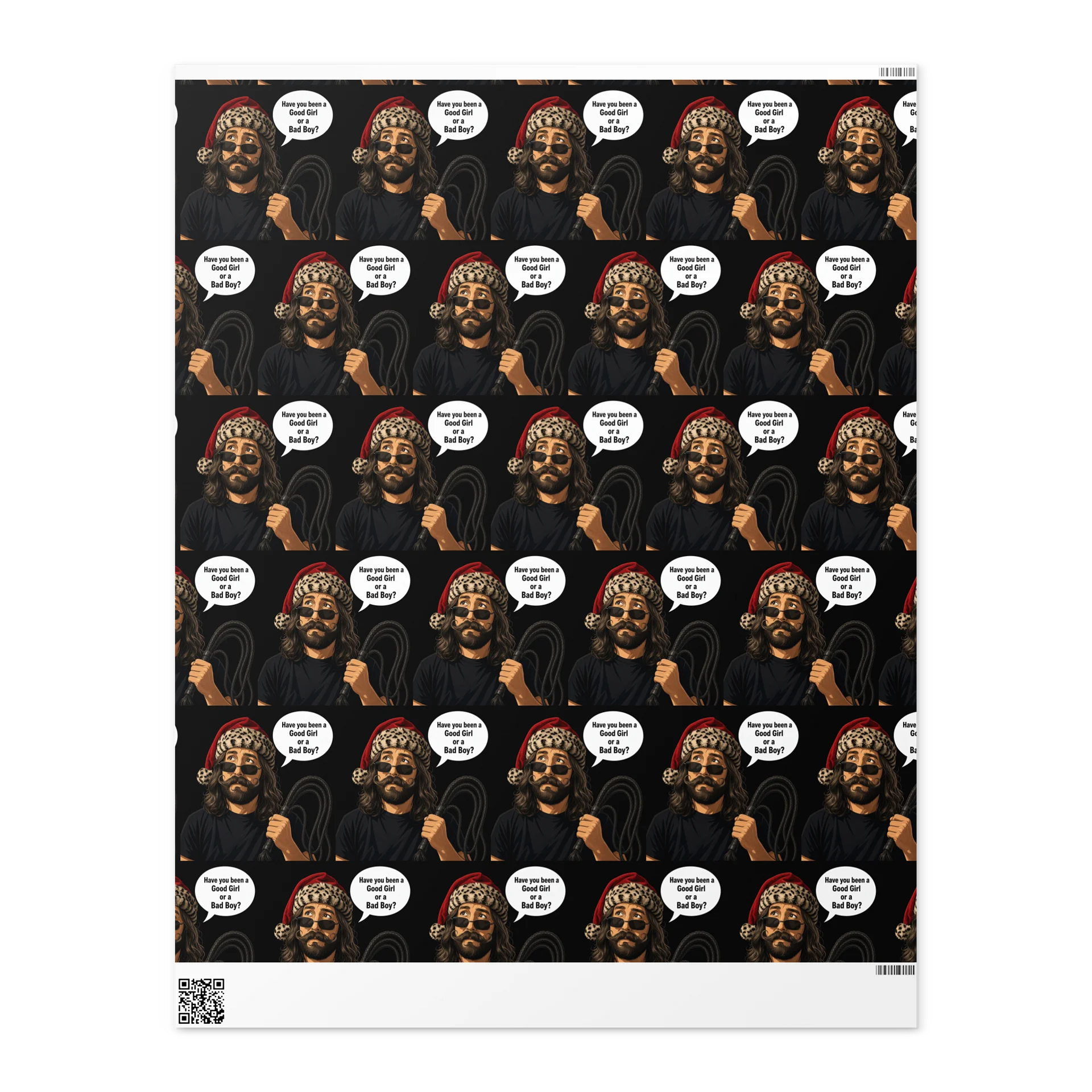 Good Girl or Bad Boy Holiday Wrapping Paper product image (2)