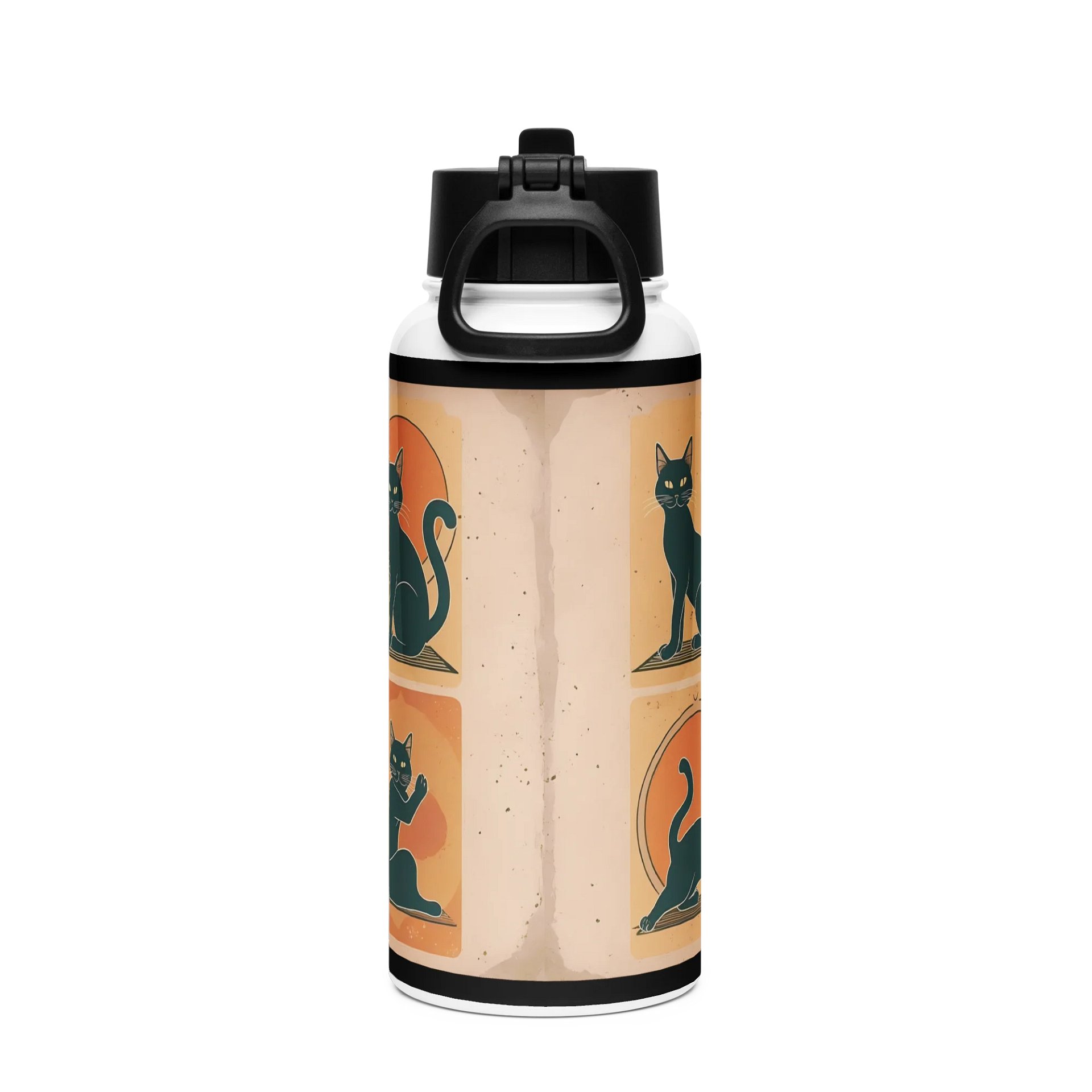 Black Cat Yoga Stainless Steel Bottle product image (2)