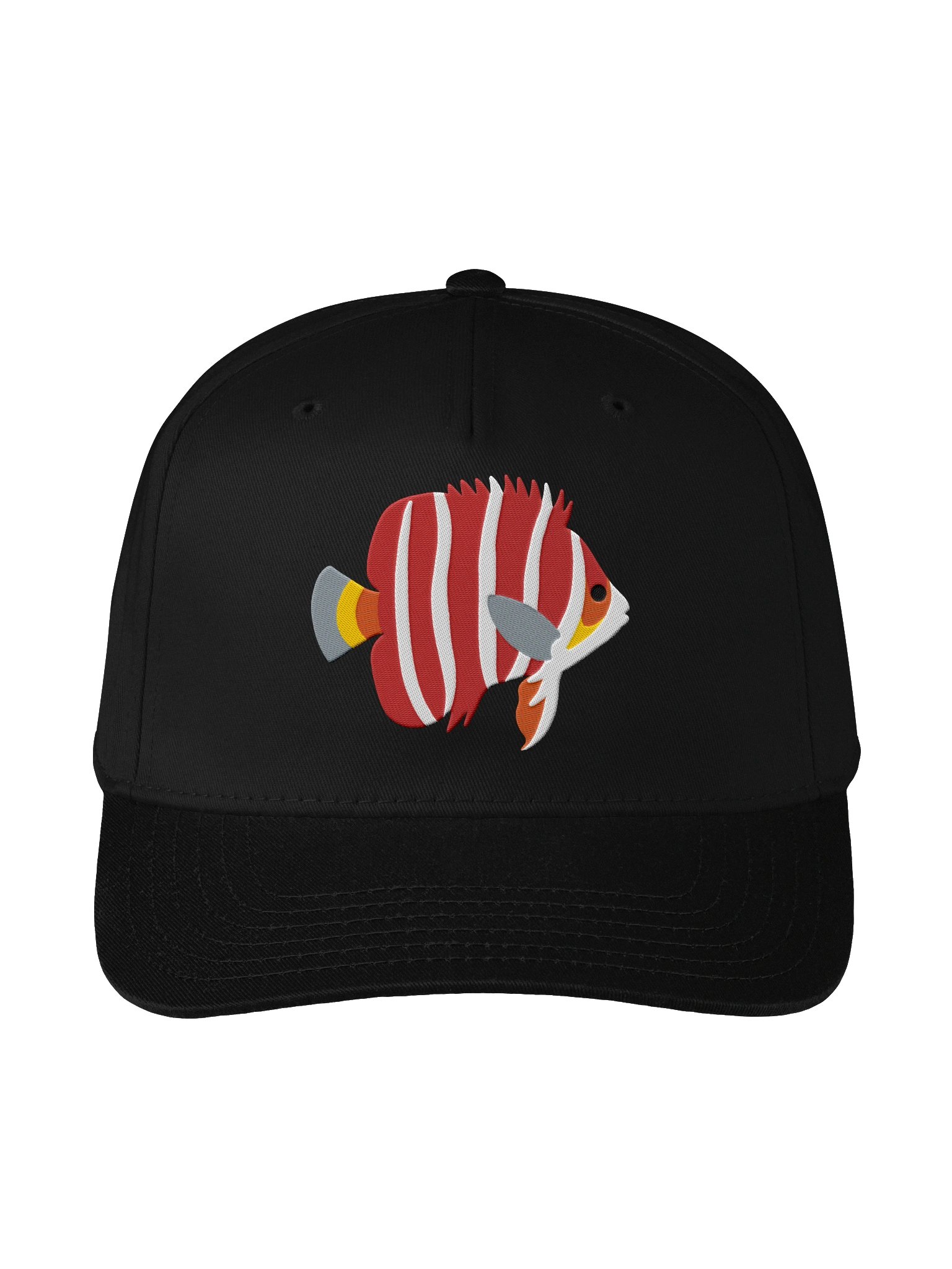 Peppermint Angelfish Mid-Profile Baseball Cap (Embroidered) for Reef and Marine Aquarium Lovers product image (1)