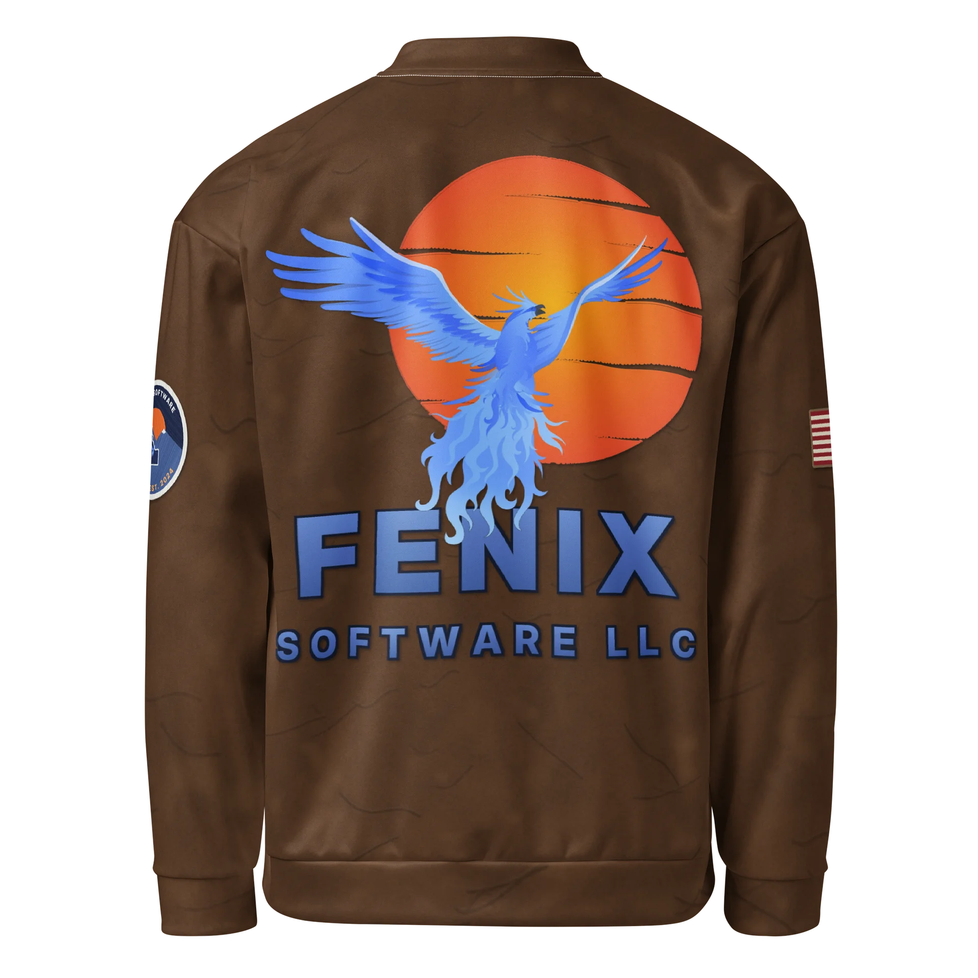 Fenix Software Phoenix Logo Bomber Jacket - Brown (Type 1) product image (2)