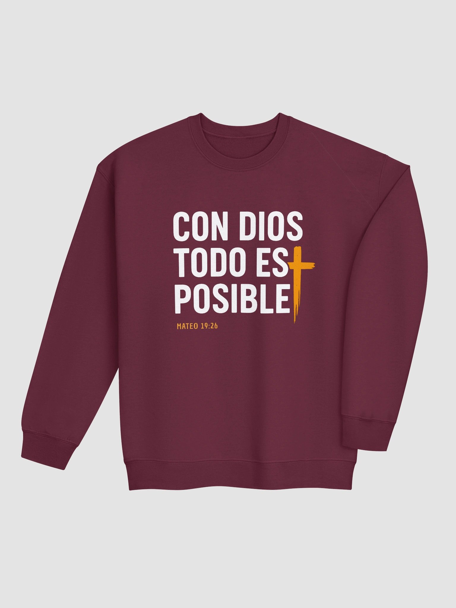 Sudadera Unisex Cuello Redondo | Con Dios todo es Posible product image (14)