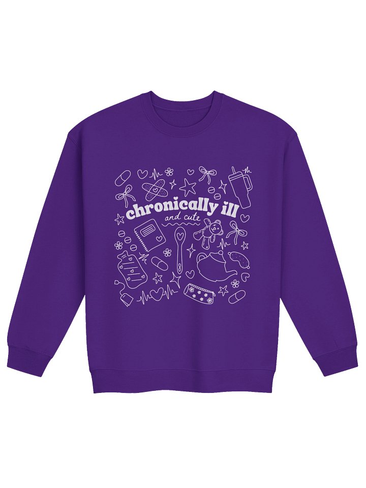 Chronically Ill and Cute Sweatshirt - White product image (6)