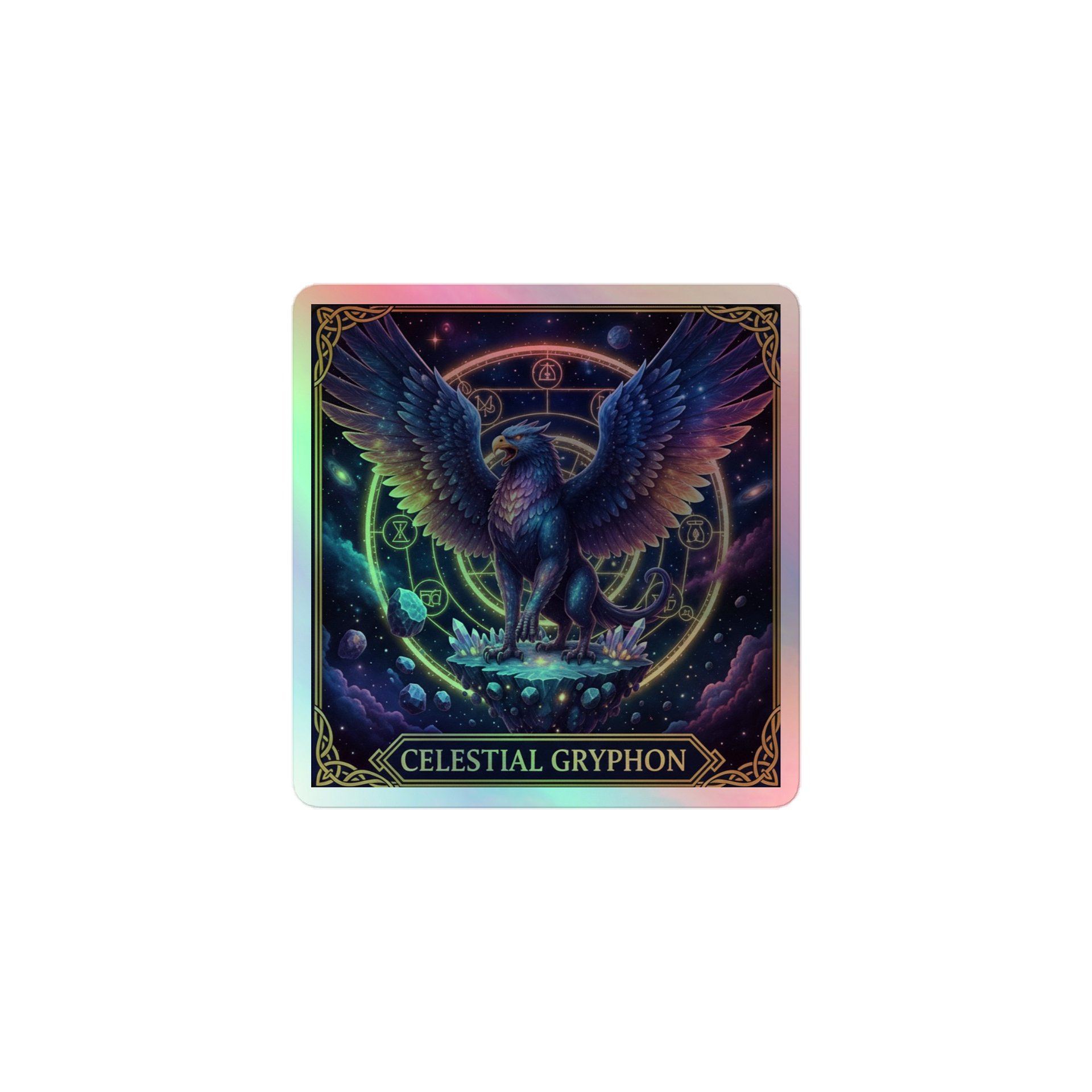 Celestial Gryphon Holographic Sticker Sheet product image (1)