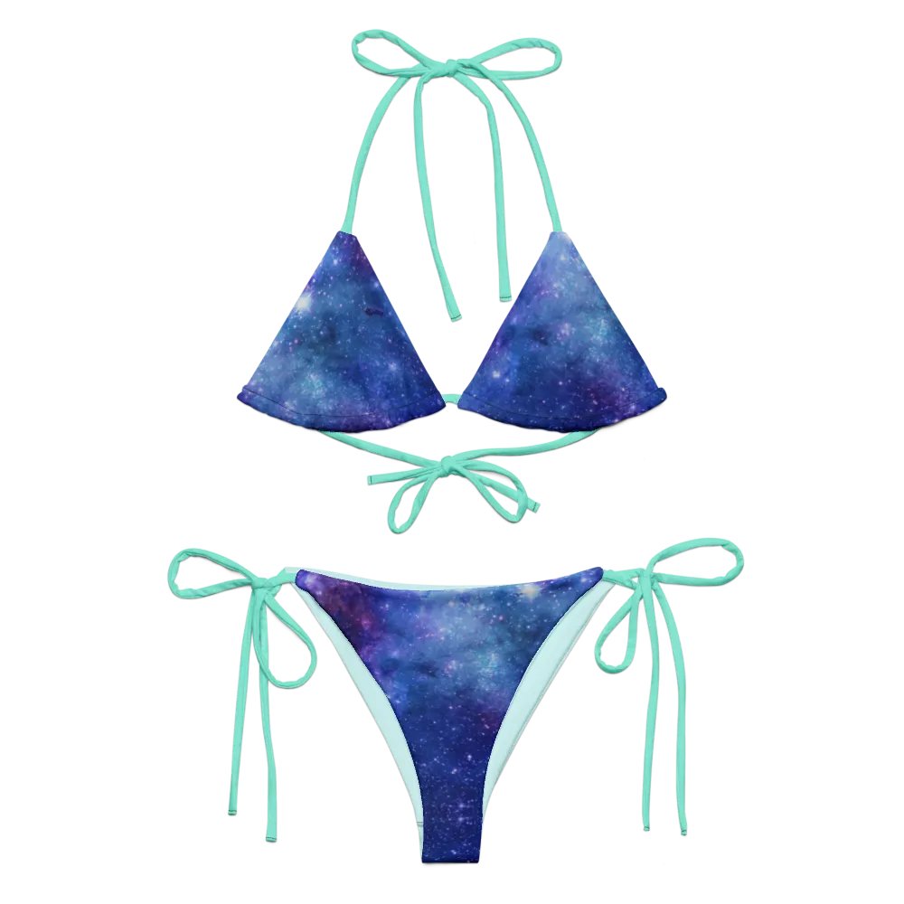 Galaxy string bikini {seafoam} product image (2)