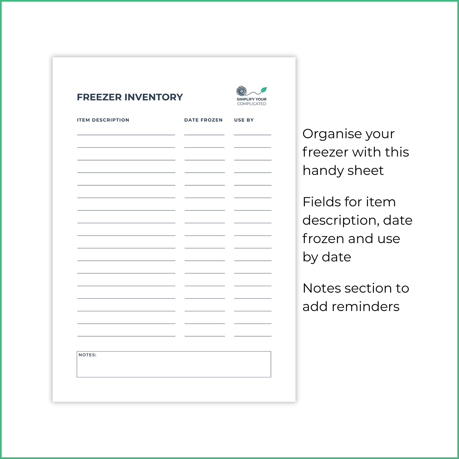Freezer Inventory Tracker product image (2)