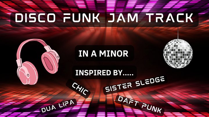 TAB/Sheet Music - Disco Funk Jam Track - A Minor product image (1)