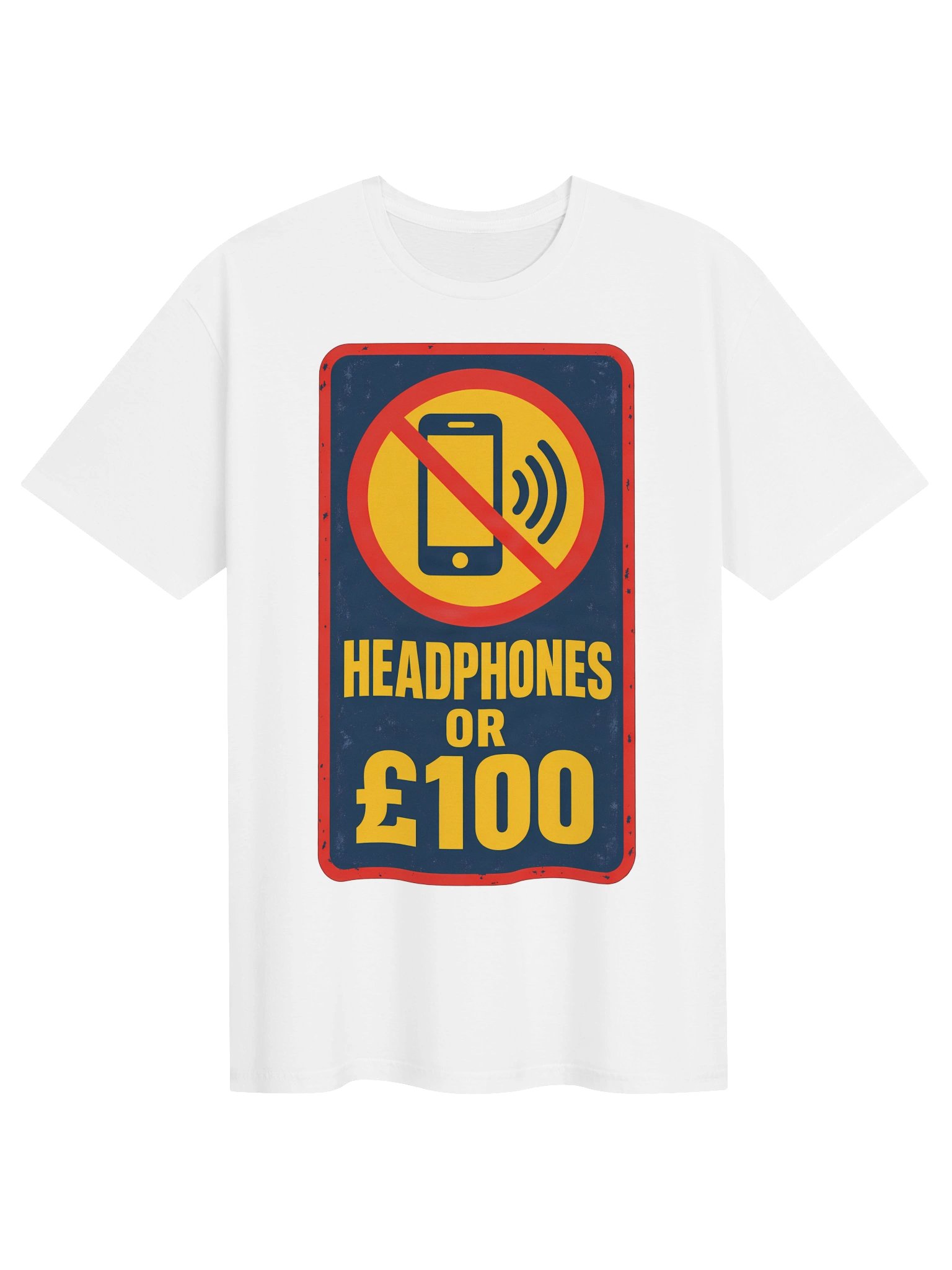Headphones or £100 Bus Sign T-Shirt product image (1)