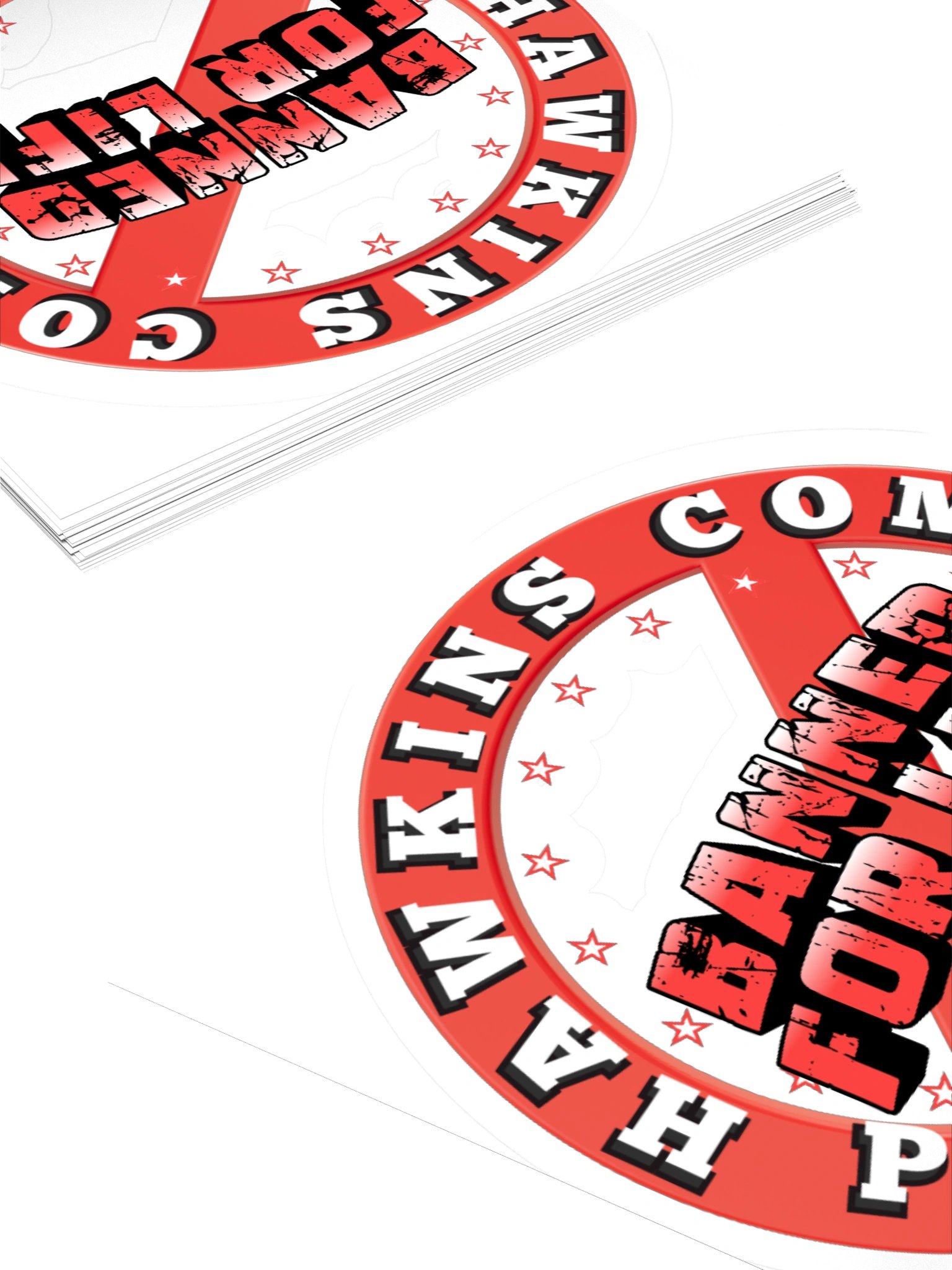 Hawkins Community Pool "Banned for Life" Sticker product image (4)