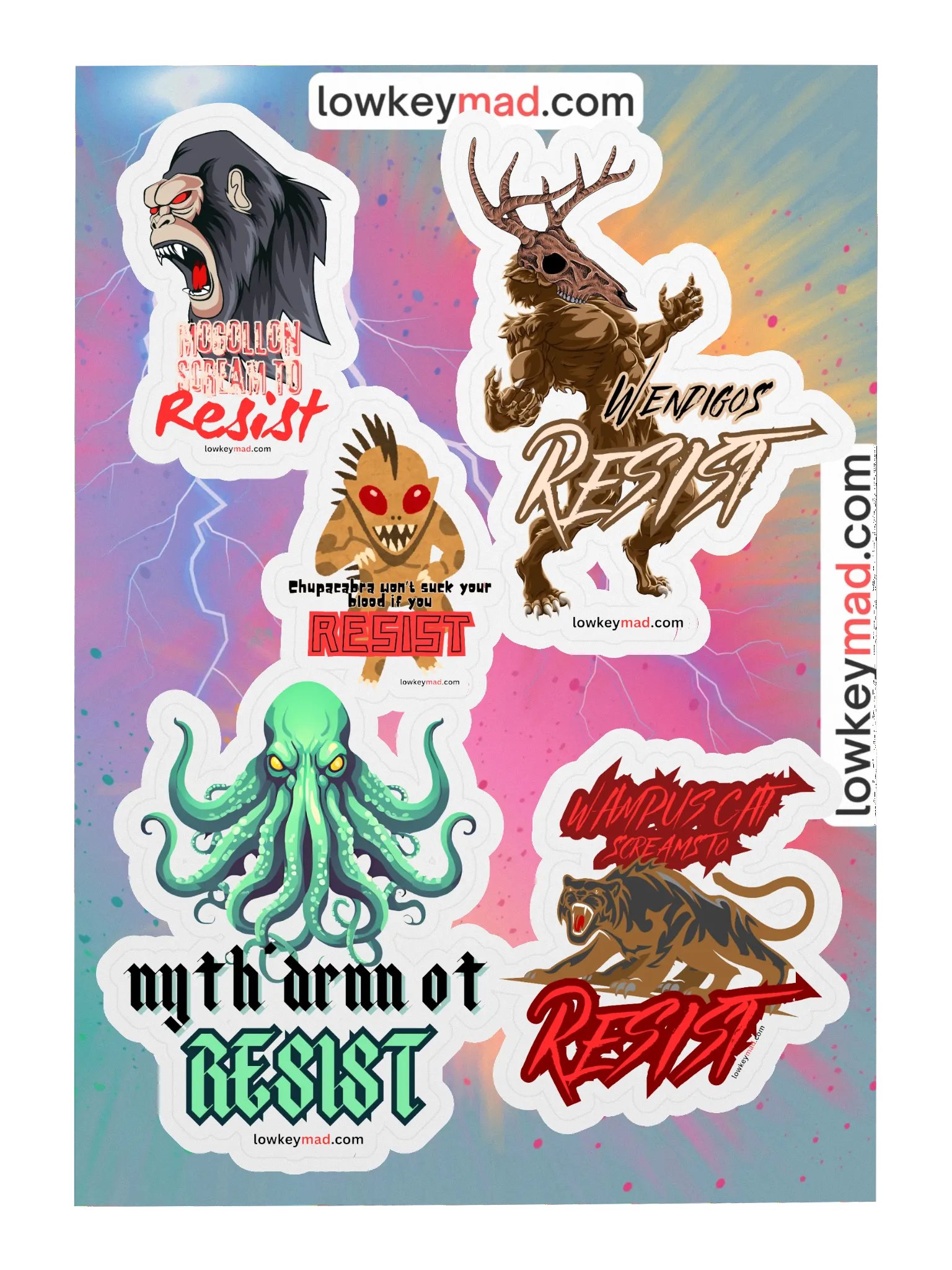 Even We Cryptids RESIST Sticker Sheet product image (3)