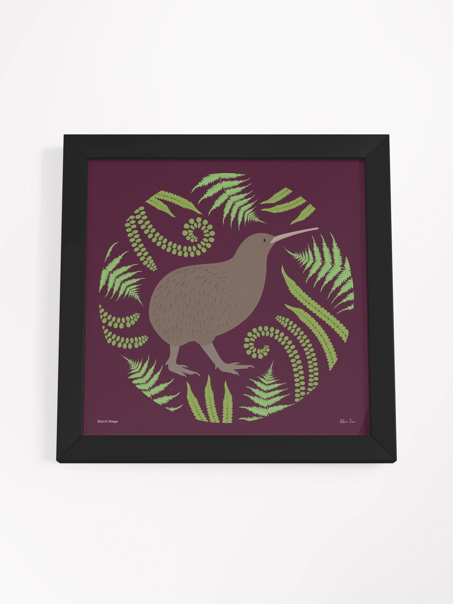 Kiwi and Fern Framed Wall Art product image (4)