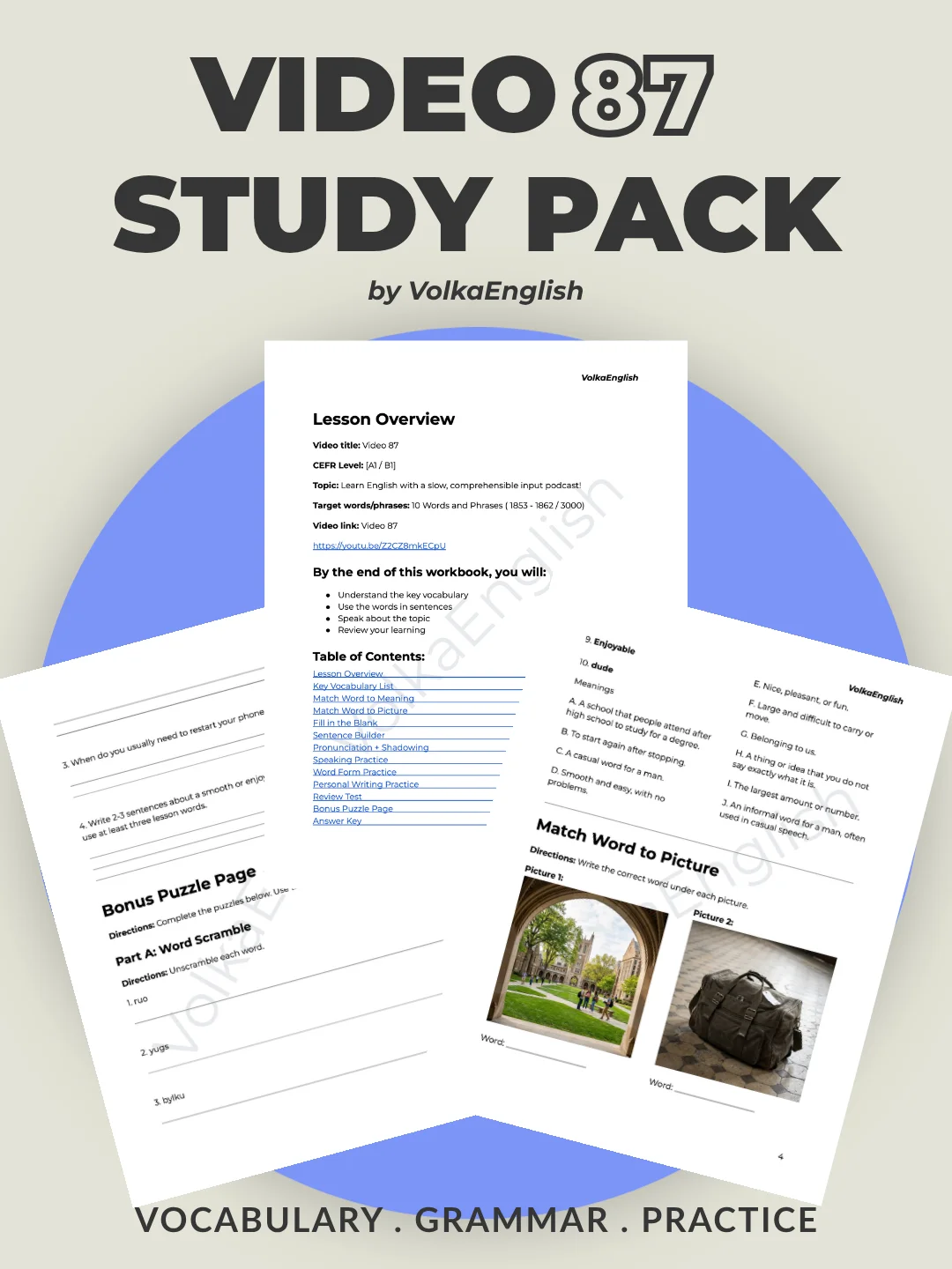 Video 87 Study Pack product image (1)
