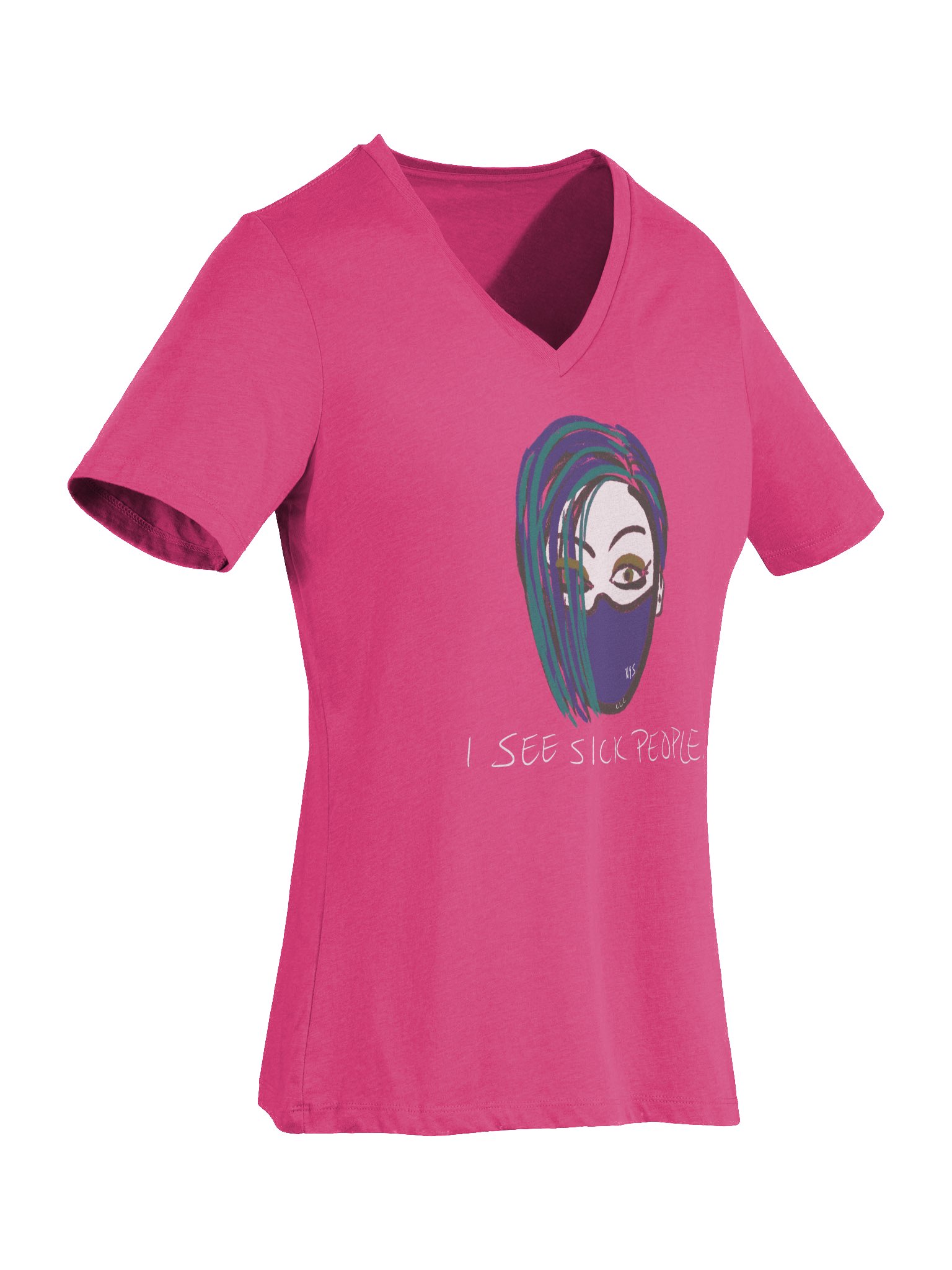 I See Sick People v-neck tee product image (7)