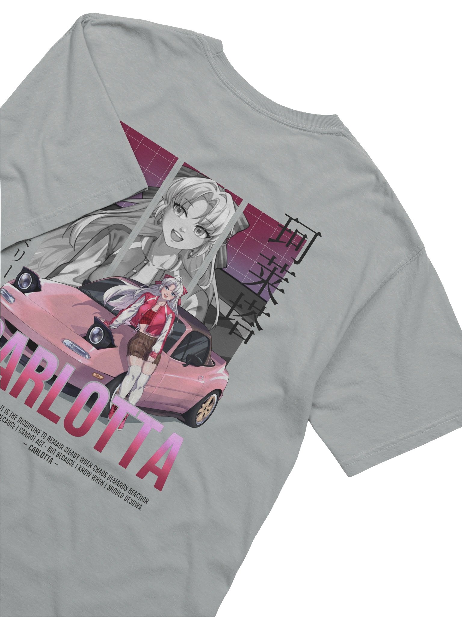 Carlotta JDM T-Shirt (Light Colors) | WuWa Anime Streetwear product image (6)