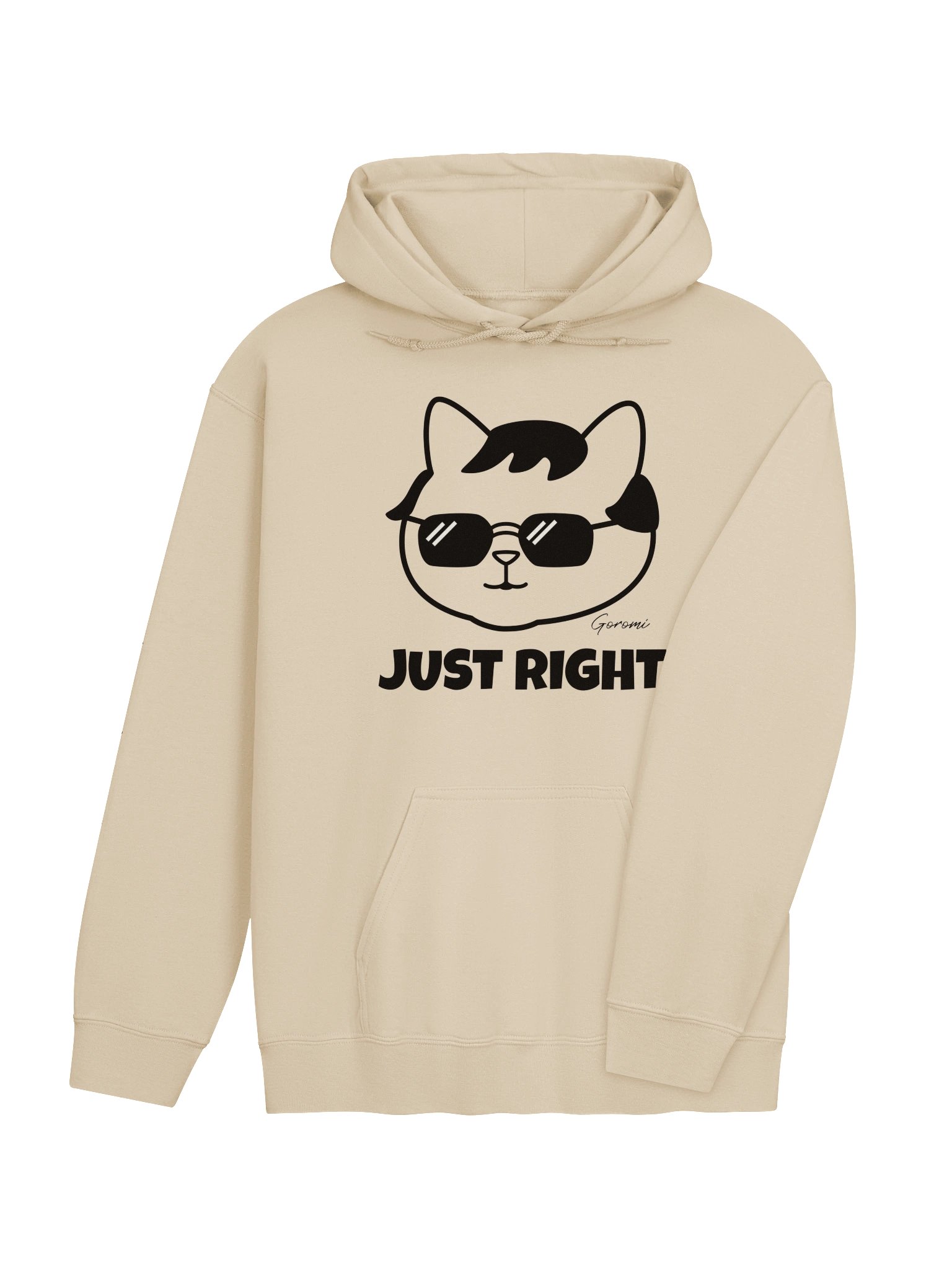 Goromi the Cat (JUST RIGHT) - Unisex Adult Hoodie product image (4)