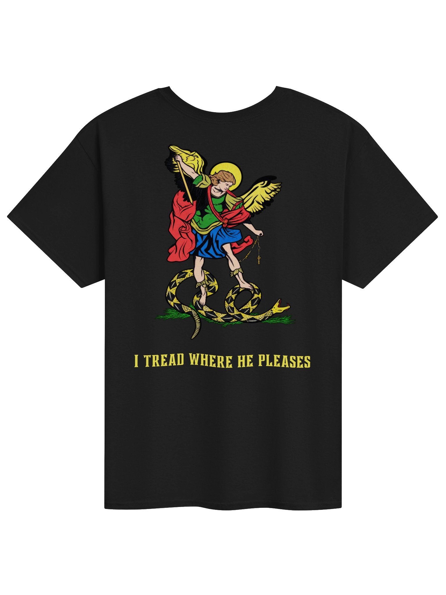 Saint Michael 'I tread where He pleases' - Comfort T-shirt product image (1)