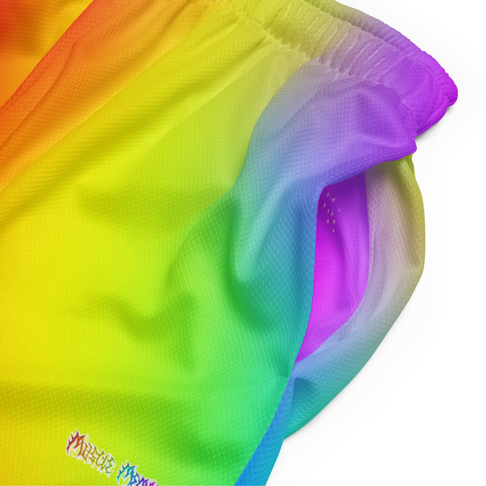 Rainbow Memory Unisex Mesh Shorts product image (2)