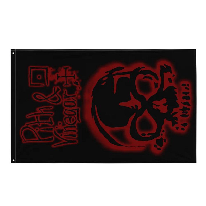 Pith & Vinegar hanging flag product image (1)