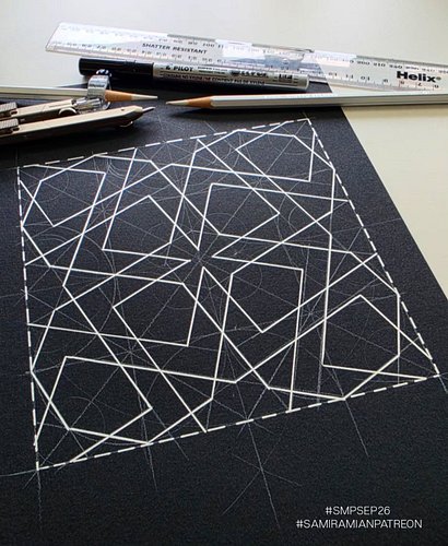 Pattern of the month!
Love silver on black!

It was a cherry on top of an already super satisfying process... this rhythm tha...