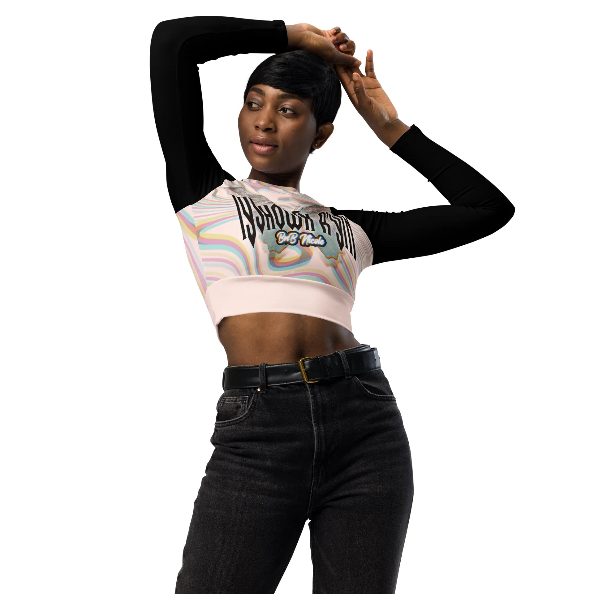 Divine Butterfly All-Over Crop Top product image (3)