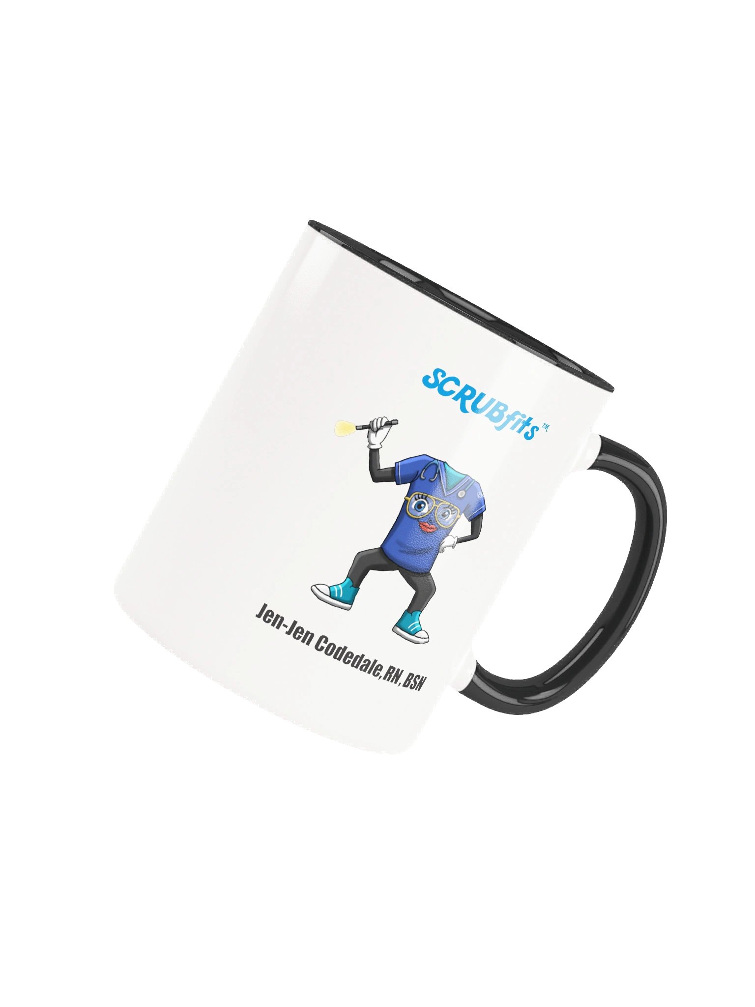 Ceramic Mug with Jen-Jen Codedale, RN, BSN product image (4)