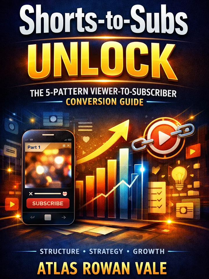 Shorts-to-Subs Unlock – Turn YouTube Shorts Views Into Subscribers (Under 500 Sub Guide) product image (1)