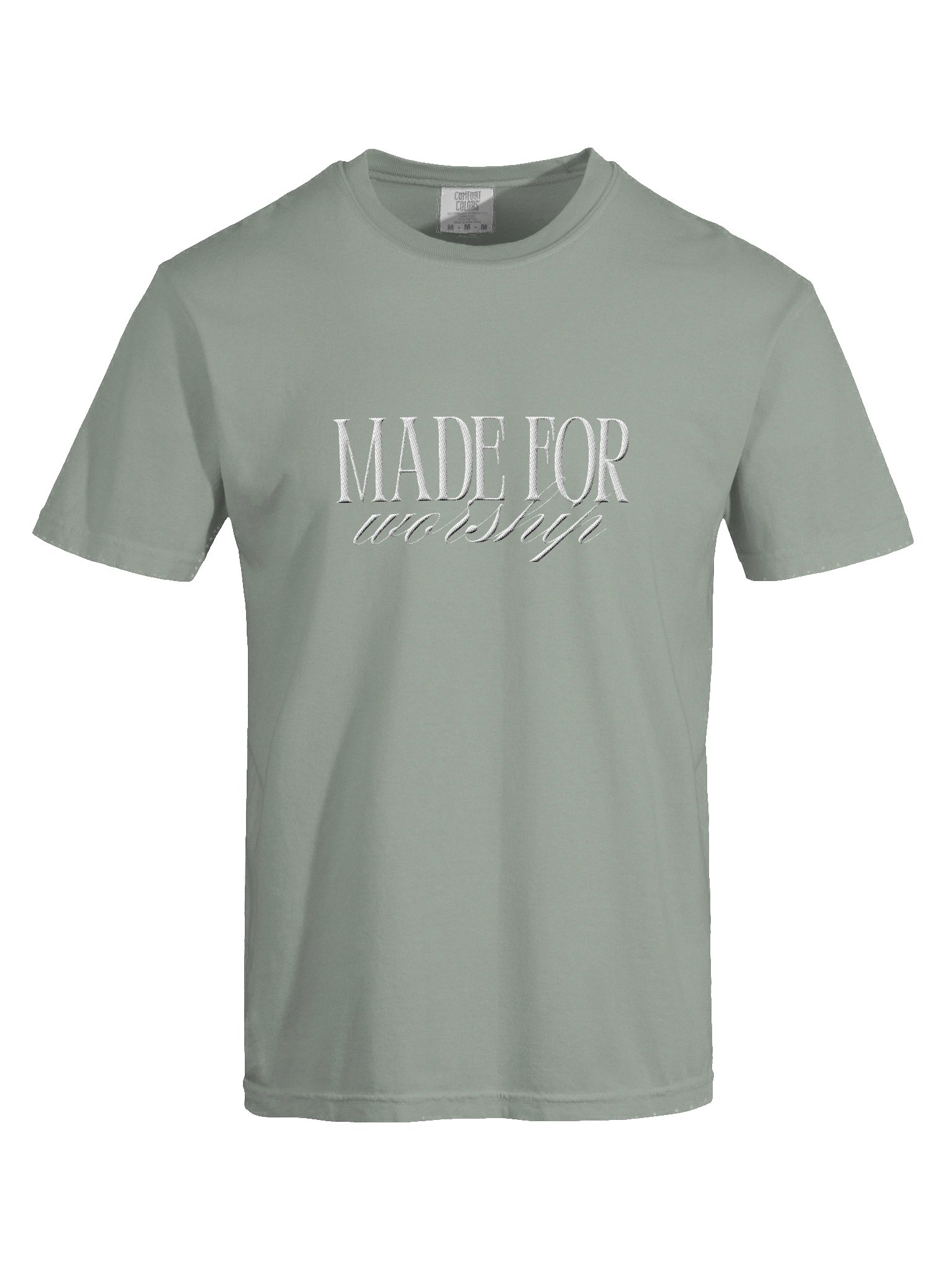 "Made For Worship" Embroidered Tee product image (4)