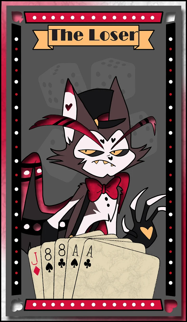 "Husk the Loser" Tarot Card Sticker product image (1)