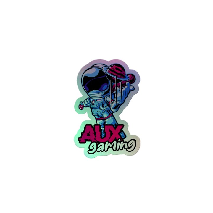 Cosmic AUXgaming Astronaut Holographic Sticker Set product image (2)