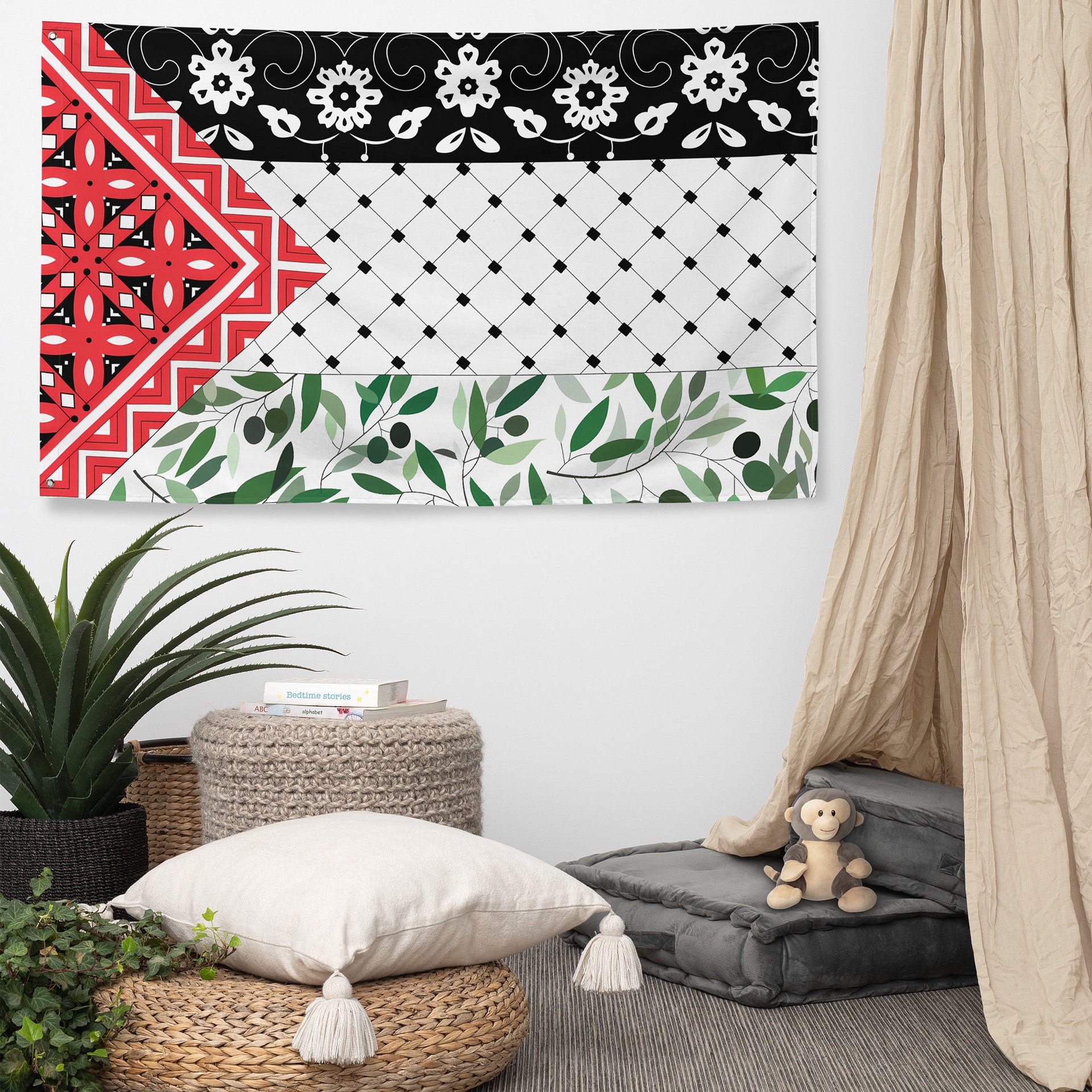 Ornate Aesthetic Palestine Flag product image (1)