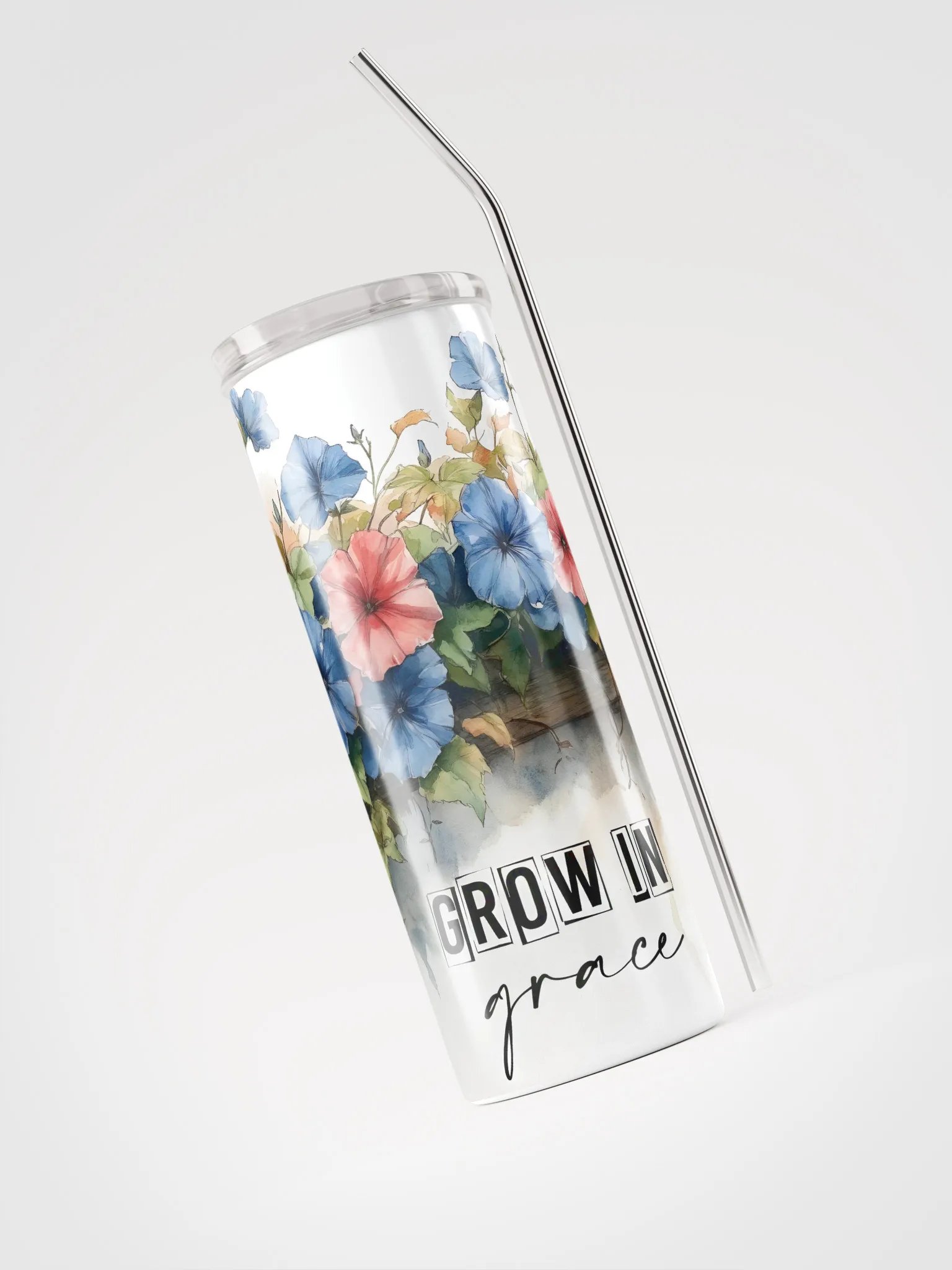 Graceful Blooms Stainless Steel Tumbler product image (4)