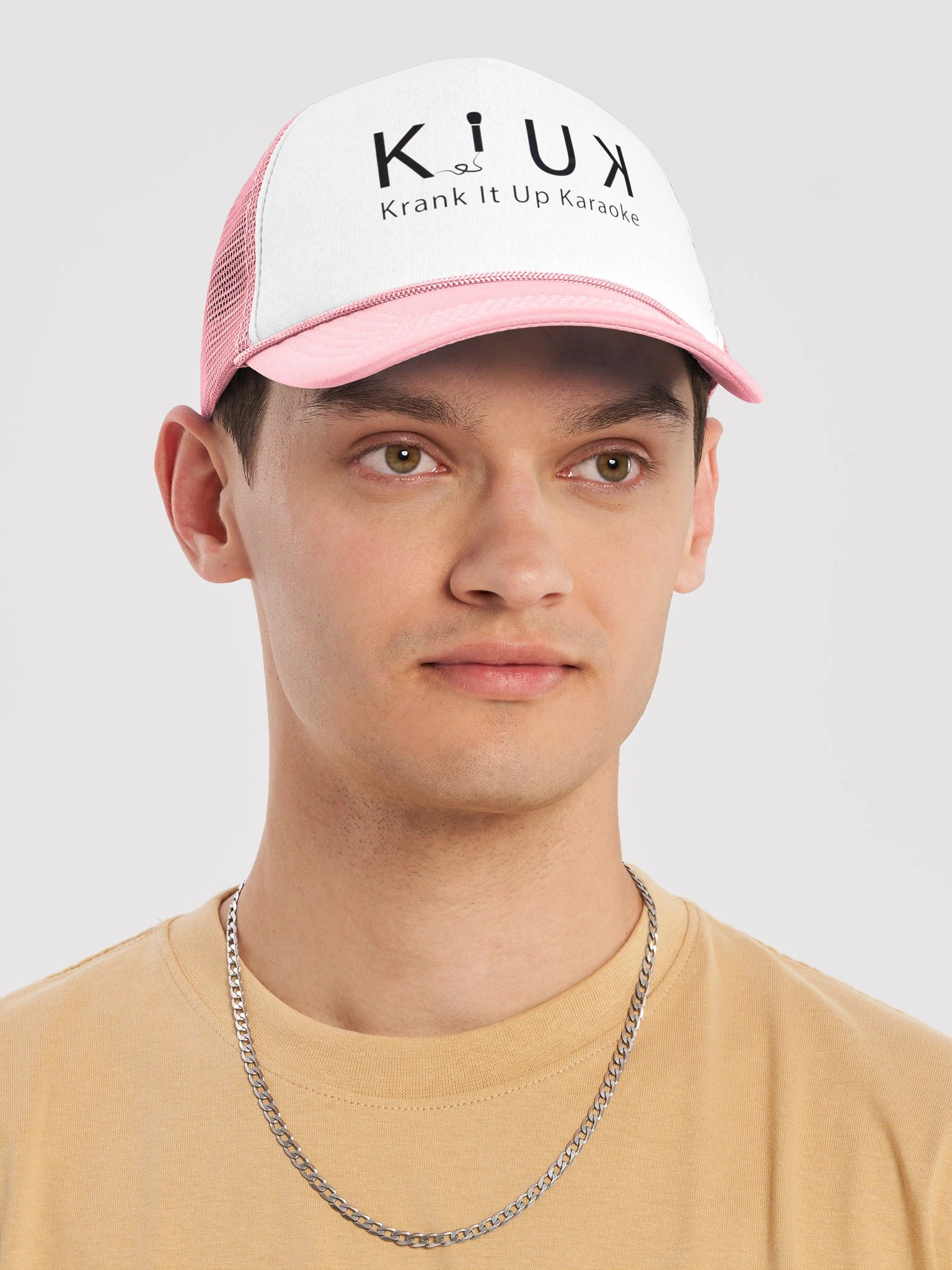 Krank It Up Karaoke Trucker Hat – Pink product image (5)