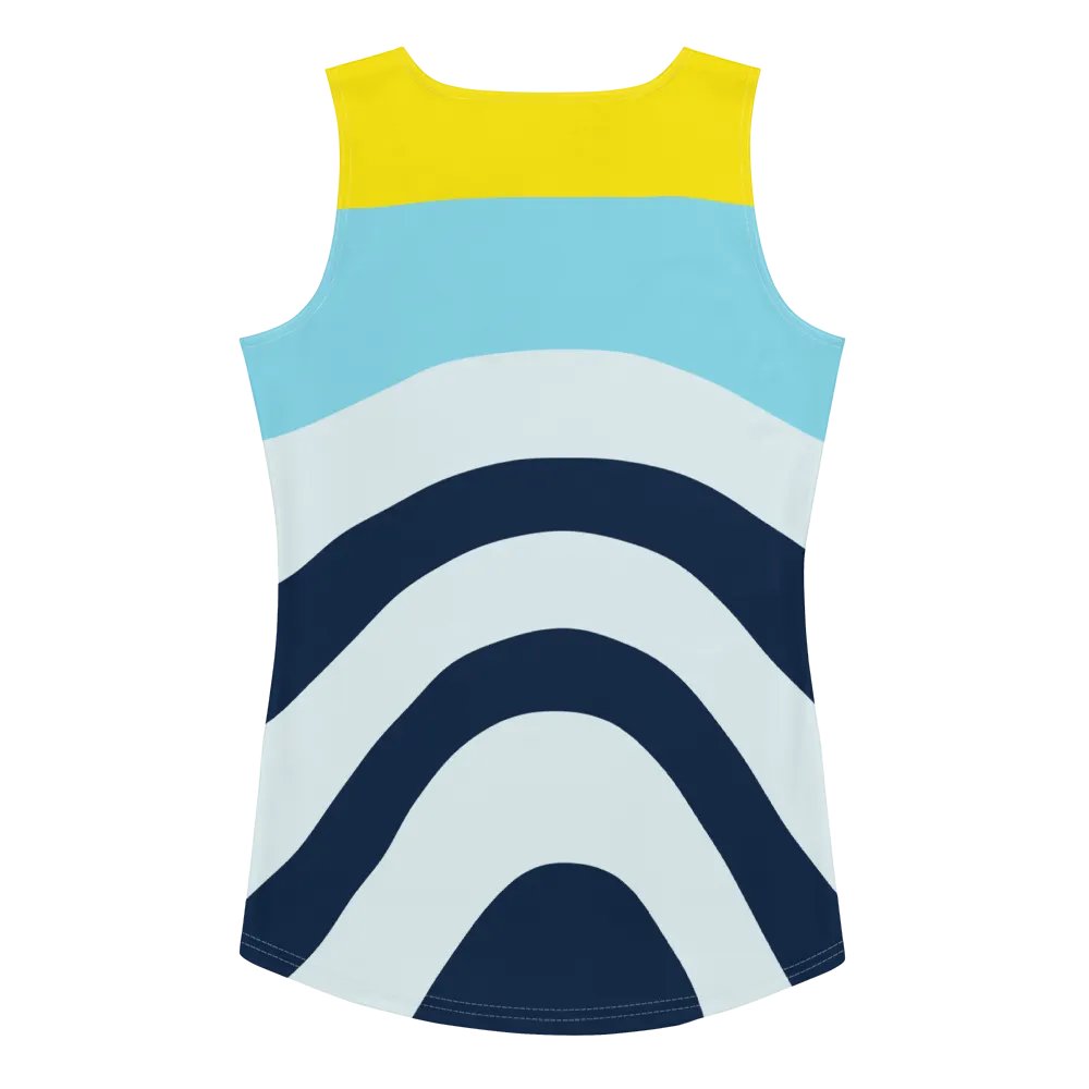 Blue Sunset Waves Women's Tank Top product image (10)