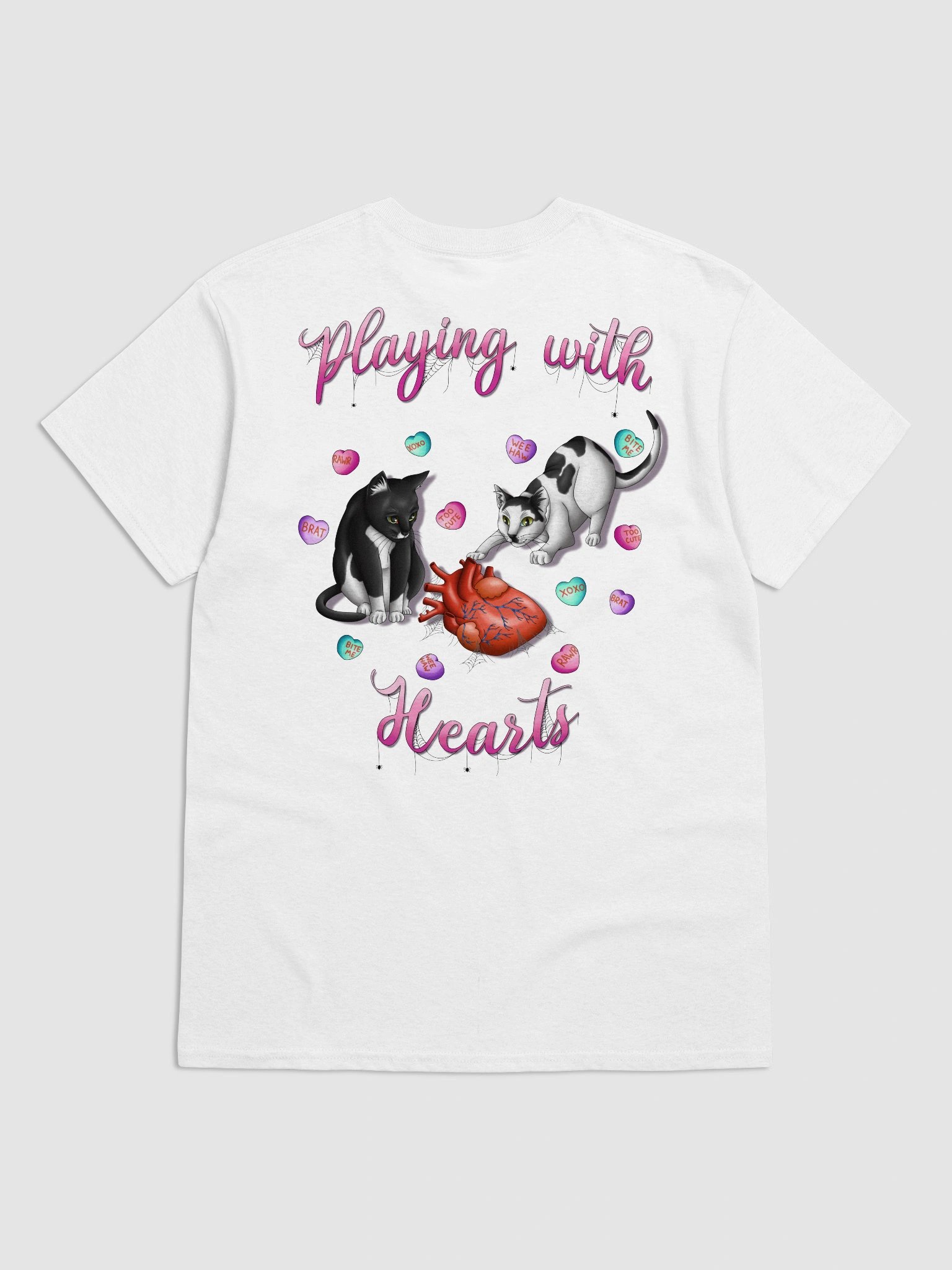 Playing With Hearts - T-shirt (Black) product image (39)