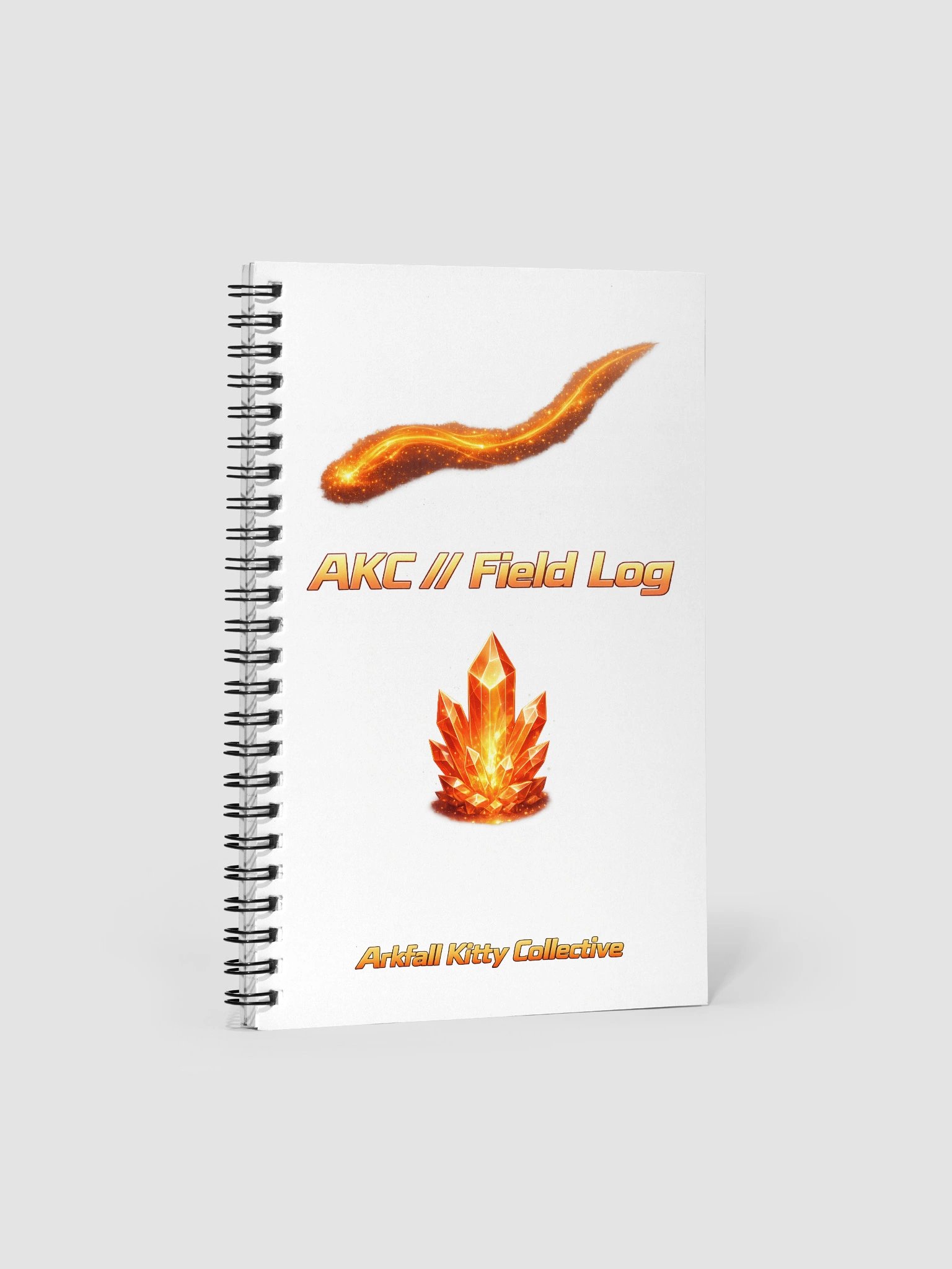 • AKC // Field Log Notebook | Arkfall Wednesday Spiral Notebook | Arkfall Kitty Collective product image (1)
