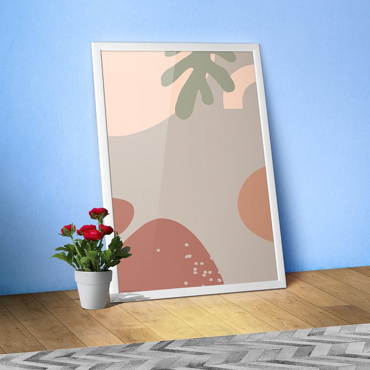 Boho abstract wall art — boho wall decor, aesthetic poster product image (1)