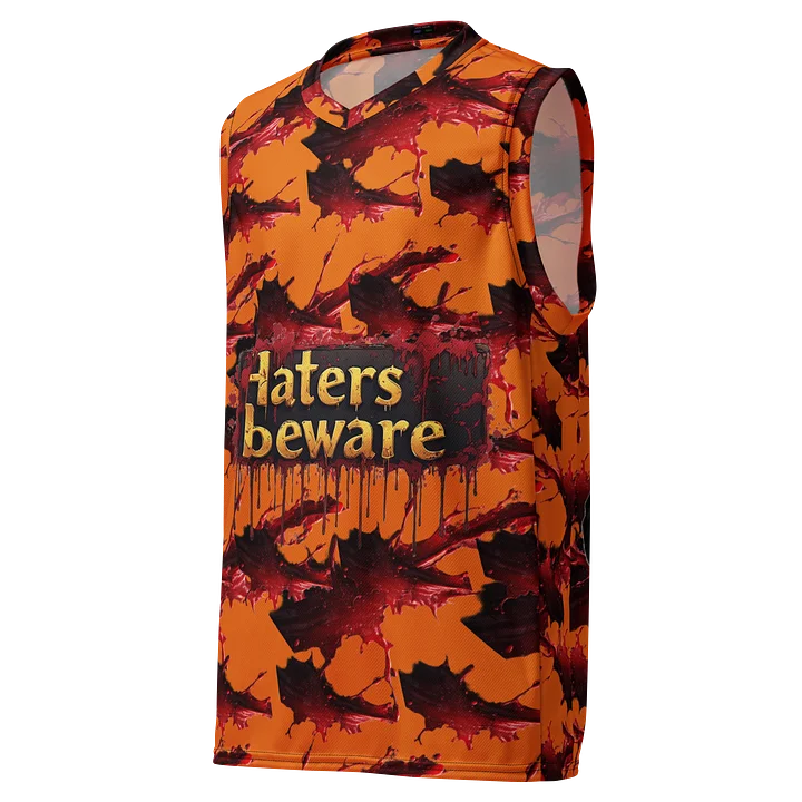 beware Unisex Basketball Jersey product image (1)