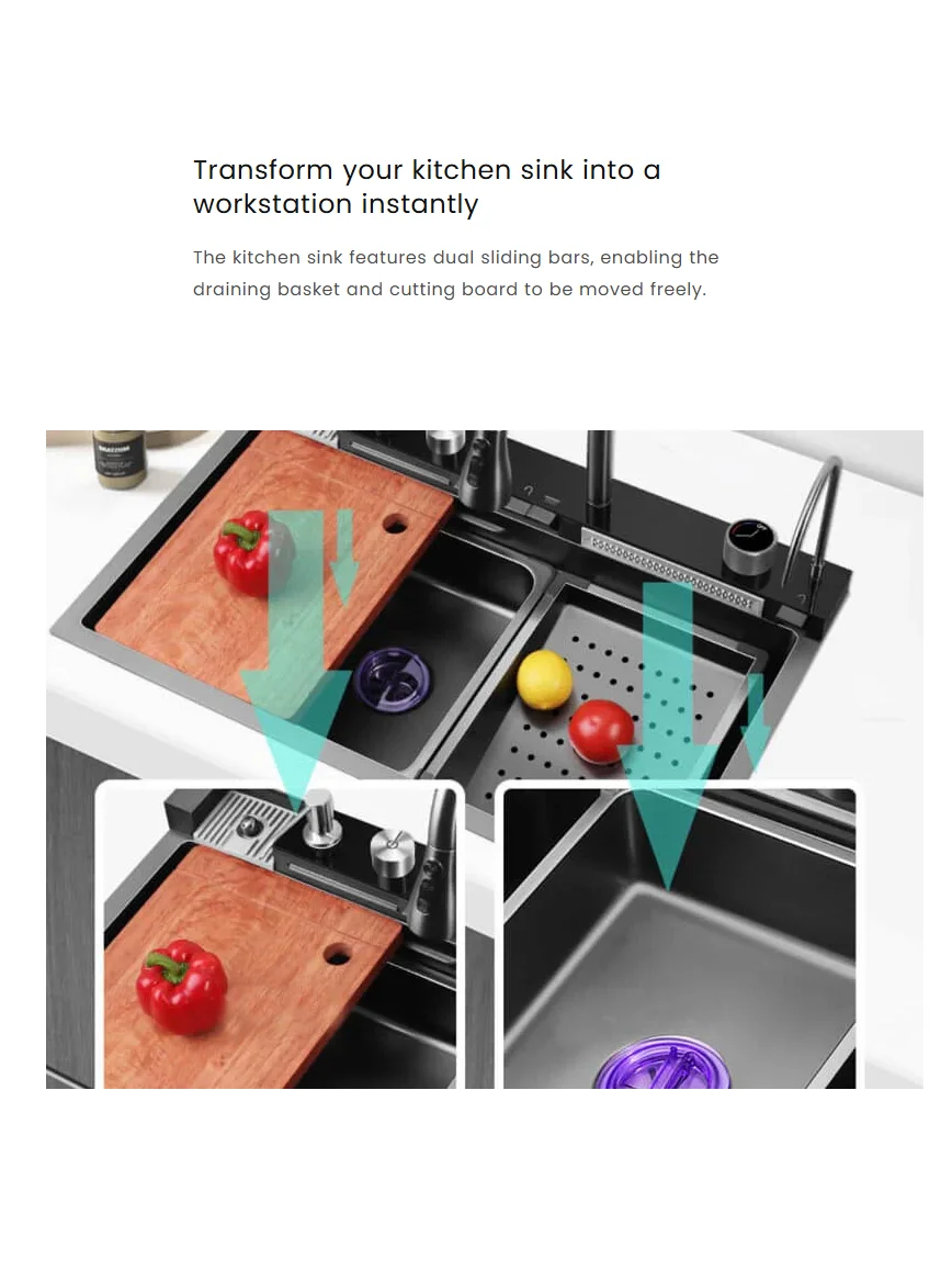 Kitchen smart sink Doj500 product image (11)